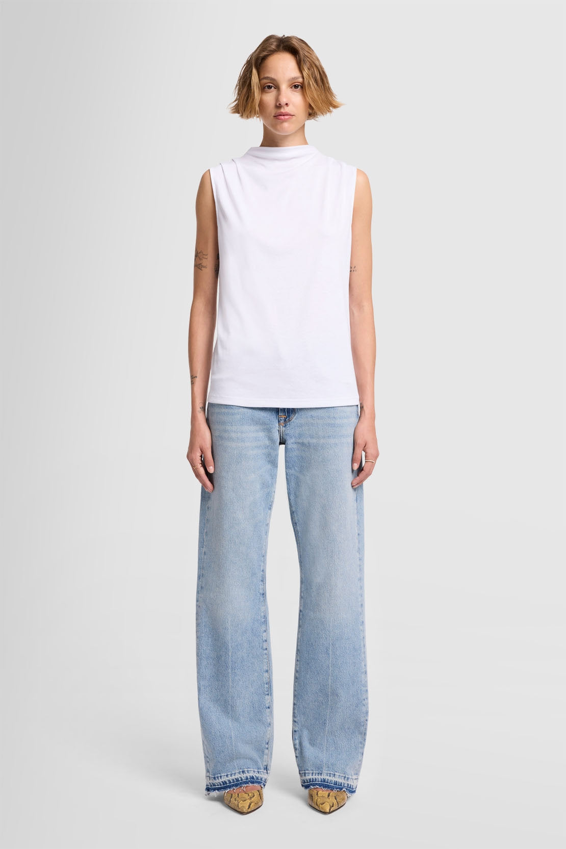 High Neck Draped Fine Rib Milk_JSCL7130MK_MK_02