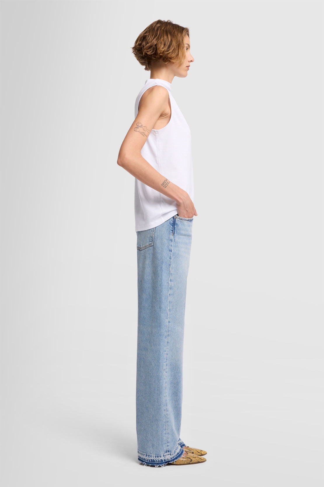 High Neck Draped Fine Rib Milk_JSCL7130MK_MK_05