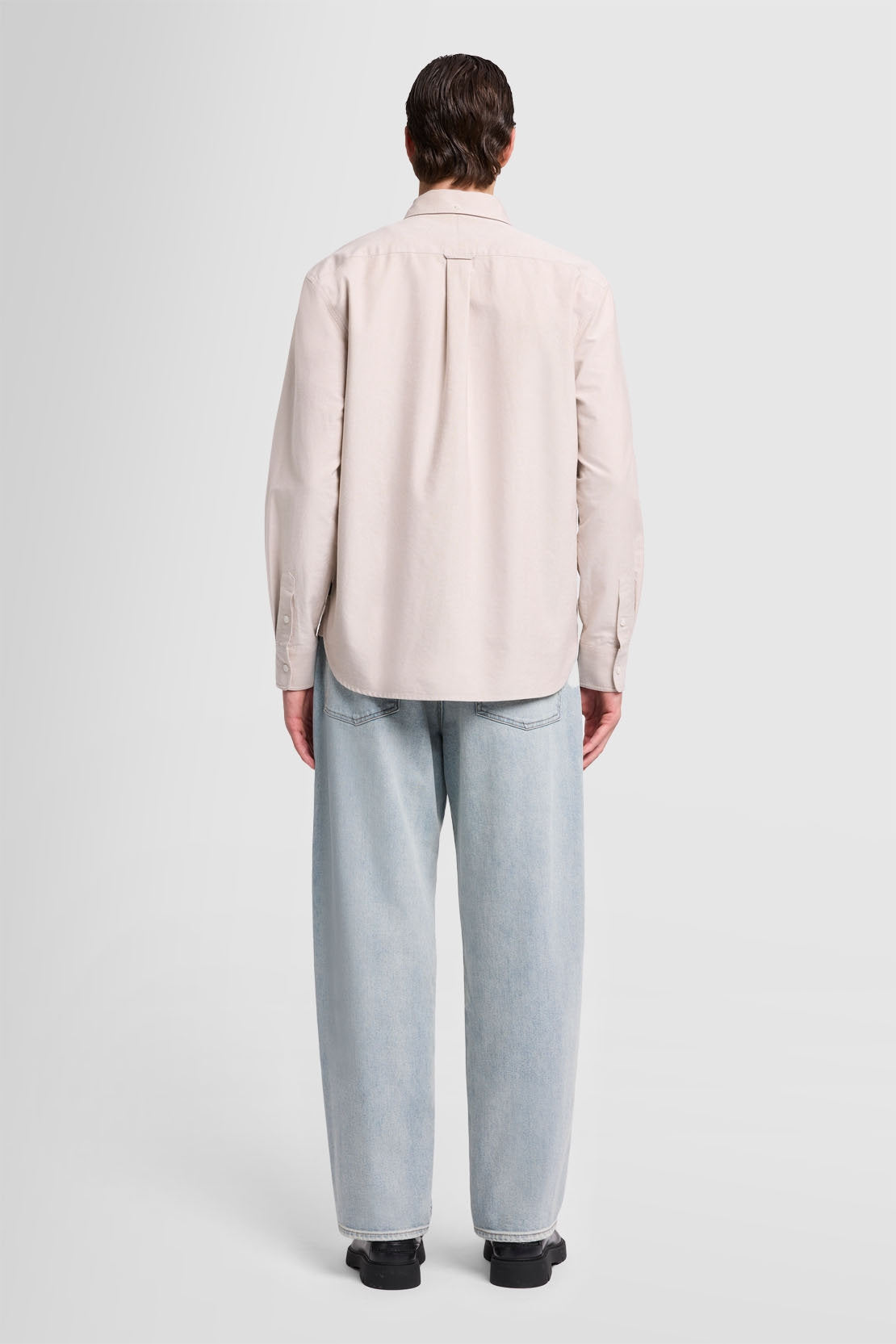 Button Down Shirt Oxford Beige_JSFM4670BE_BE_04