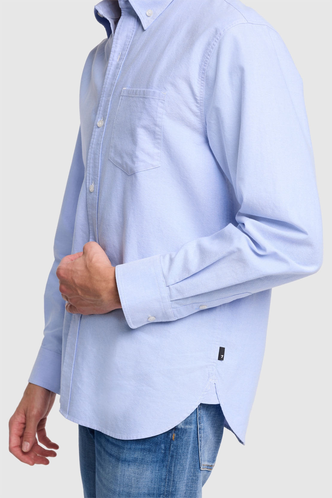 Button Down Shirt Oxford Light Blue_JSFM4670LB_LB_03