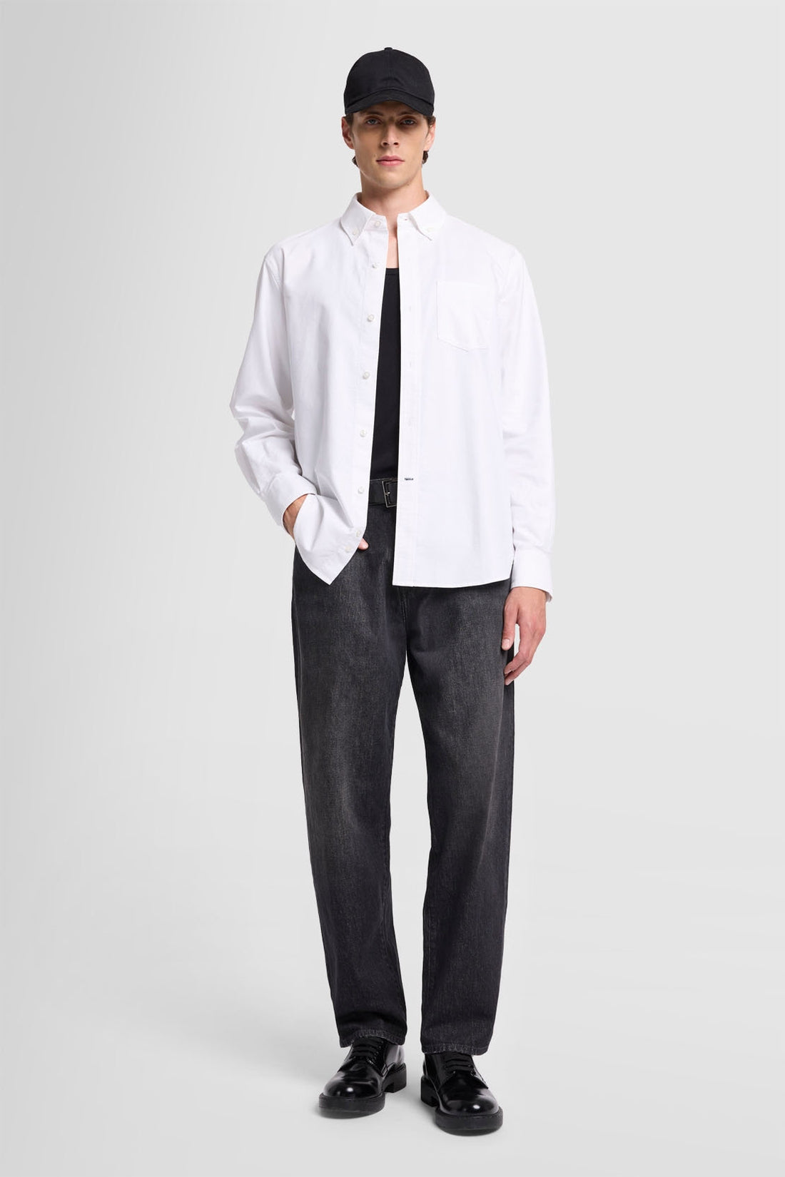 Button Down Shirt Oxford White_JSFM4670WH_WH_02