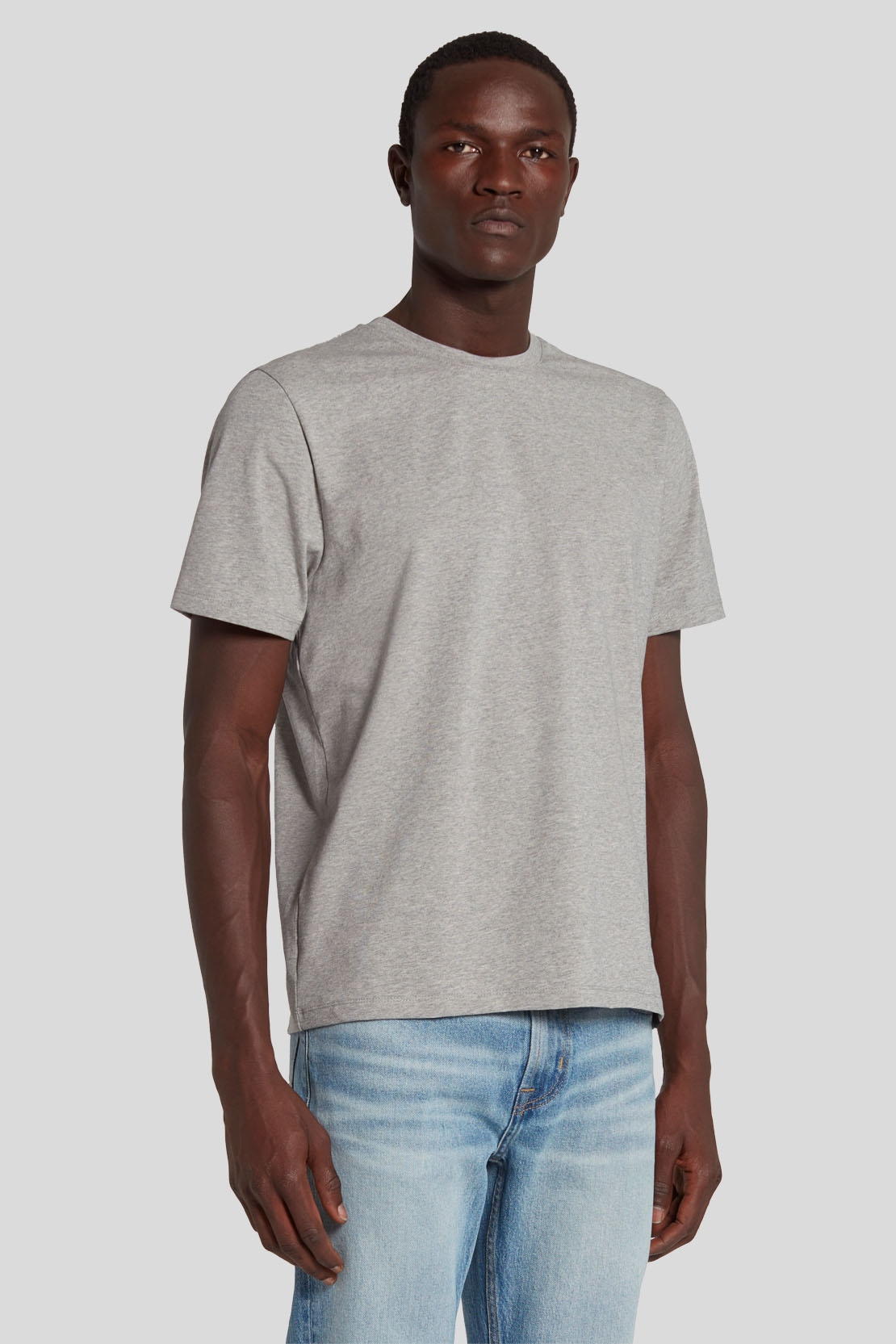 T-Shirt Luxe Performance Grey Melange_JSIM2370GM_GM_01