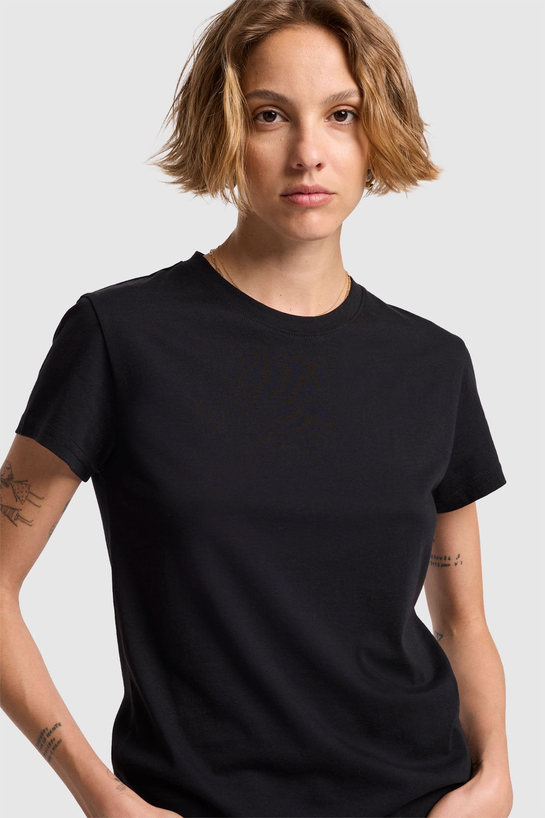 Ss Basic Tee Cotton Blend Black_JSLL7150BK_BK_03
