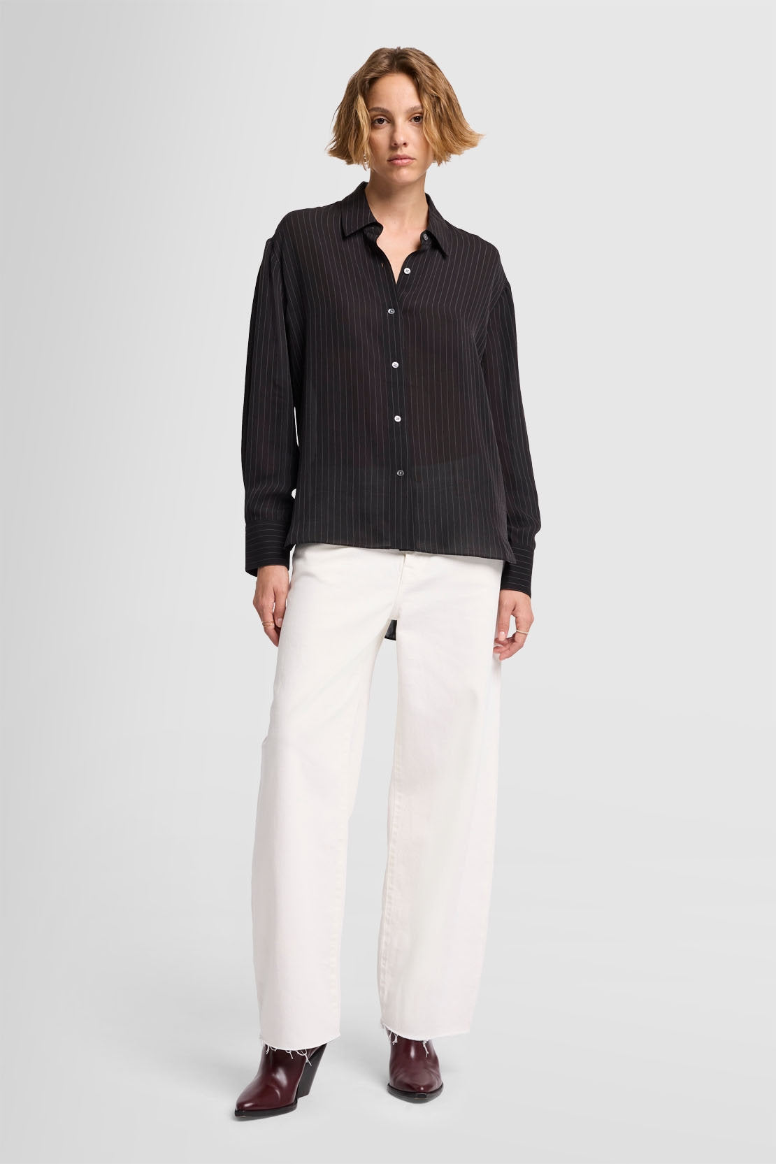 Oversized Button Up Silk Viscose Blend Pinstripe_JSPL7010PS_PS_02