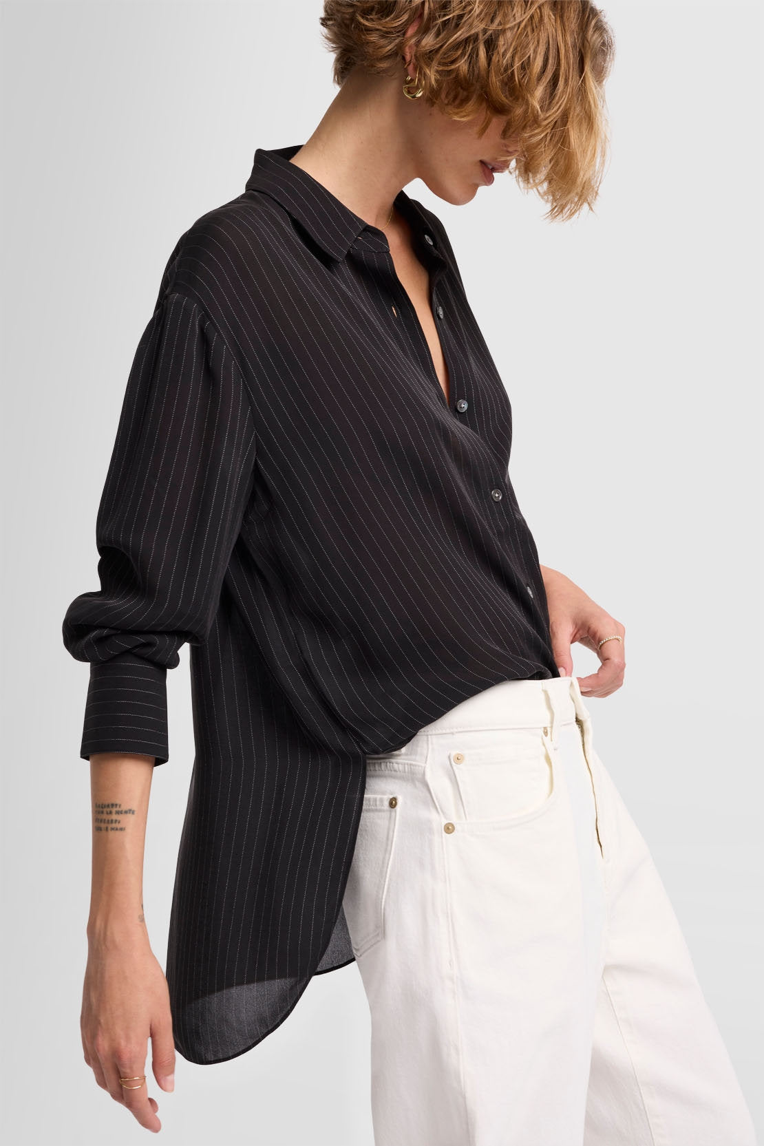 Oversized Button Up Silk Viscose Blend Pinstripe_JSPL7010PS_PS_03
