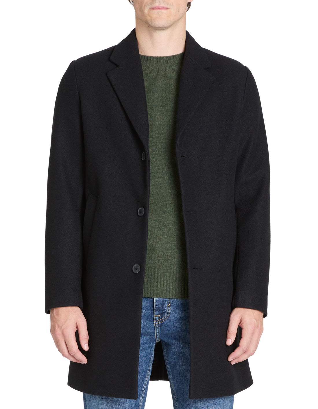 Celio_Unlined Long Coat - Black_JUBIAIS_BLACK_01