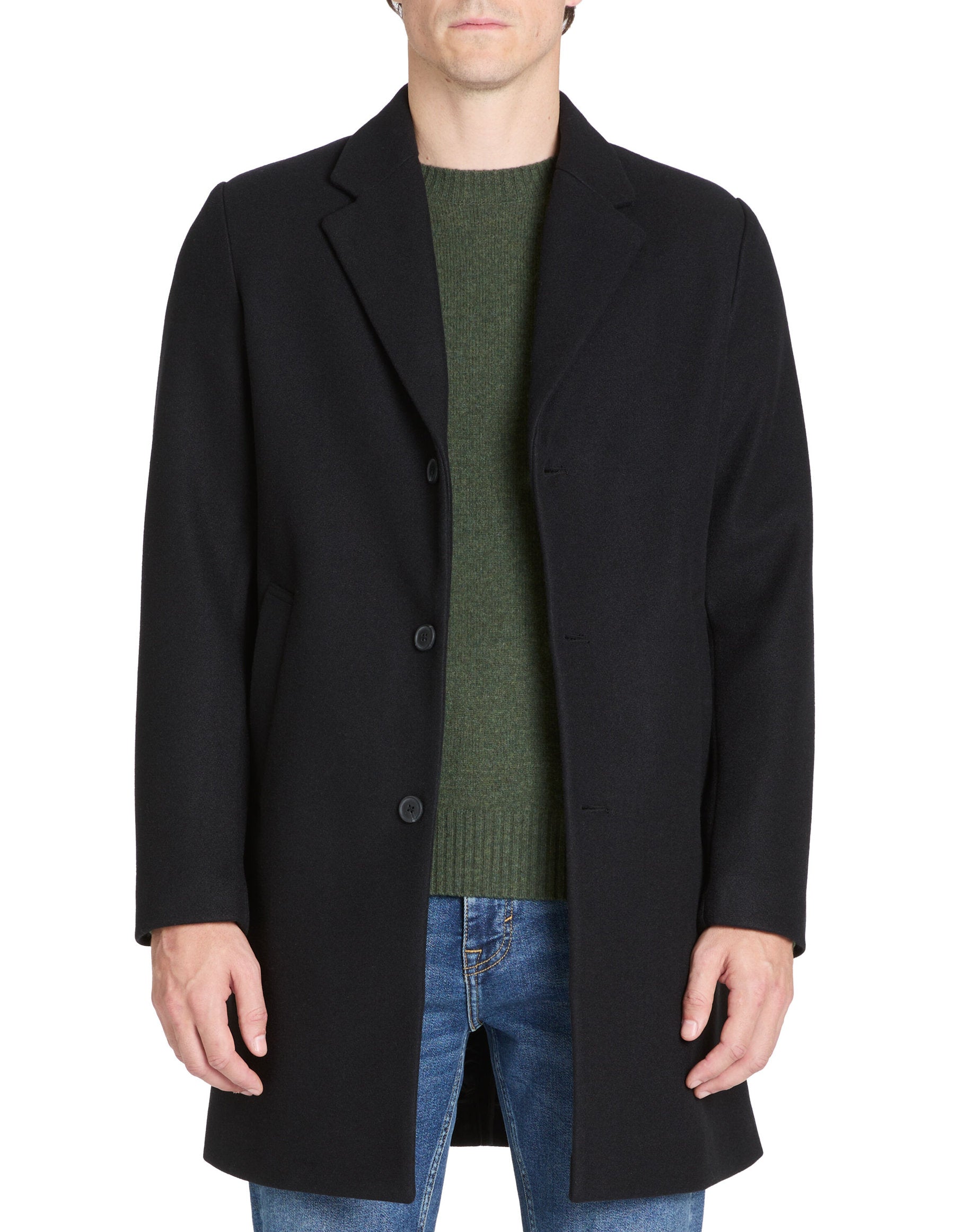 Celio_Unlined Long Coat - Black_JUBIAIS_BLACK_01