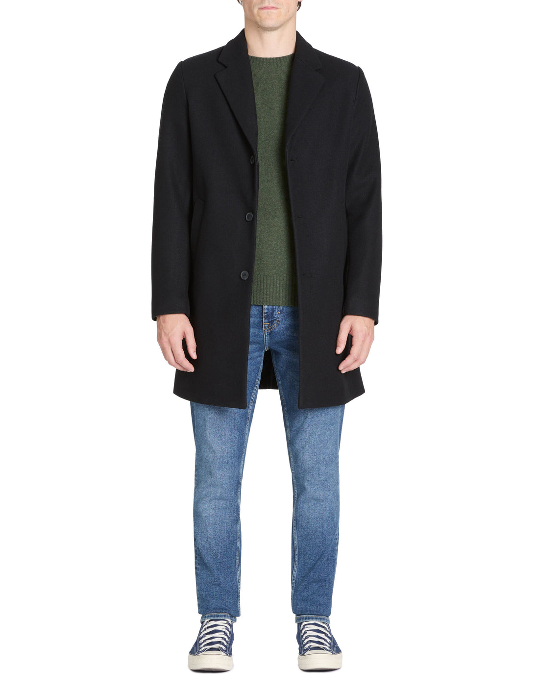 Celio_Unlined Long Coat - Black_JUBIAIS_BLACK_02