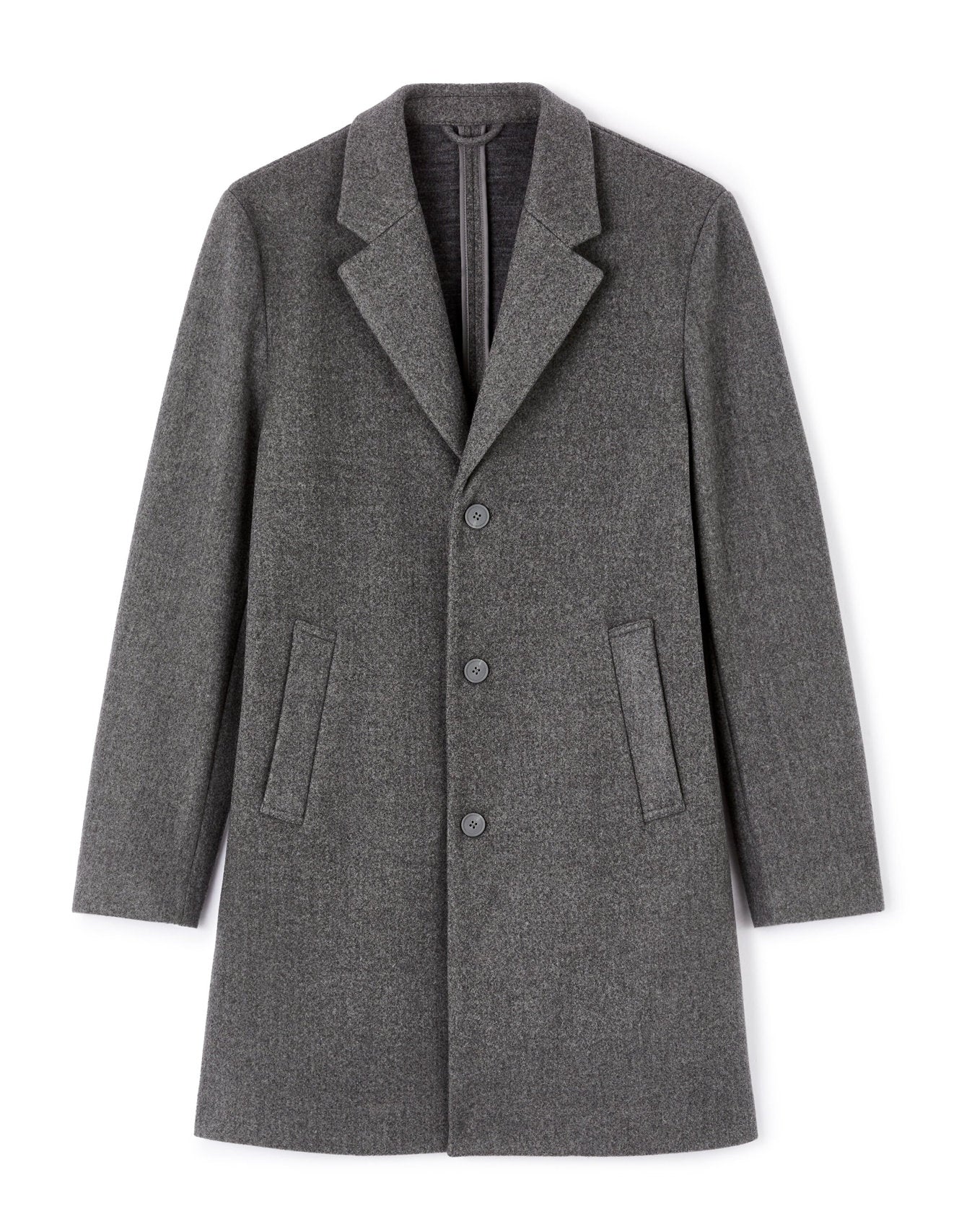 Celio_Long Unlined Coat - Heather Grey_JUBIAIS_GREY MEL_03