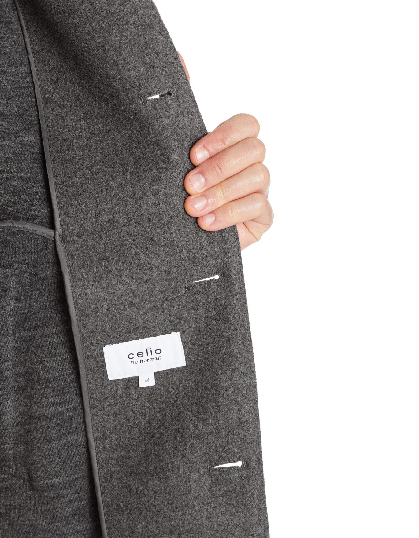 Celio_Long Unlined Coat - Heather Grey_JUBIAIS_GREY MEL_05