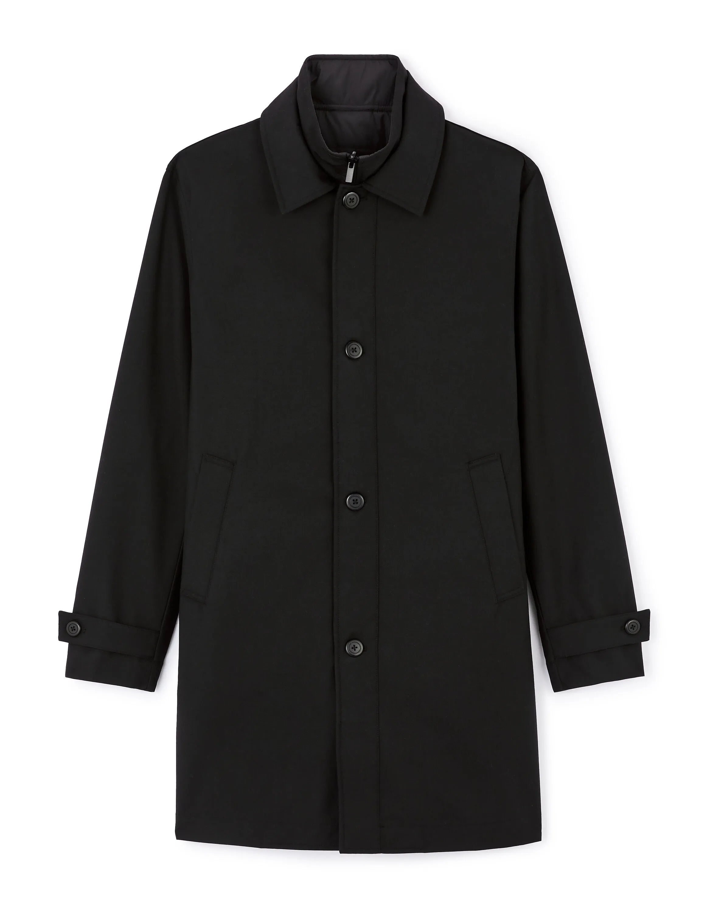Celio_Black_Trench Coat with Removable Lining_JUCARCOAT1_BLACK_07