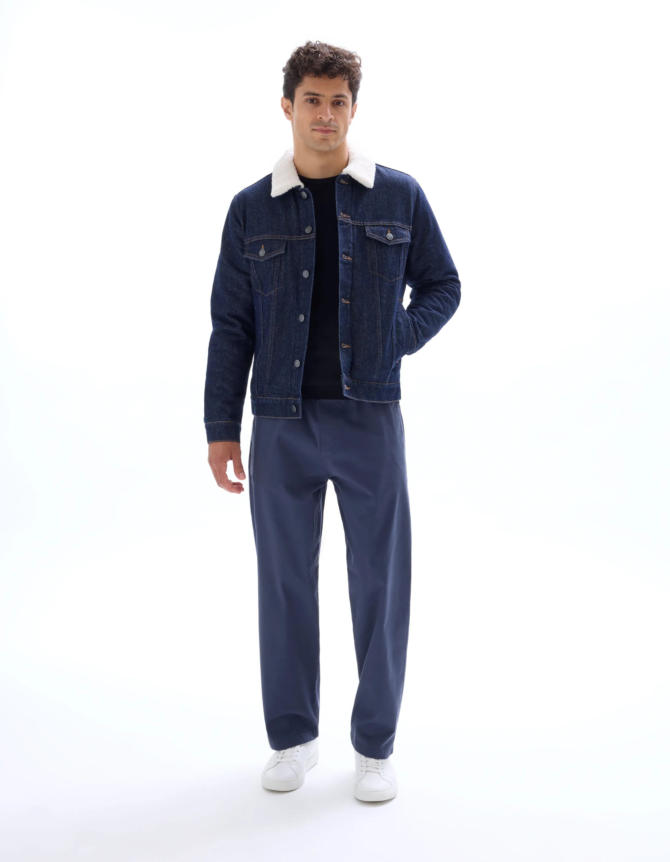 Celio_Brut_Sherpa-Lined Denim Jacket_JUDENSHERP_BRUT_02