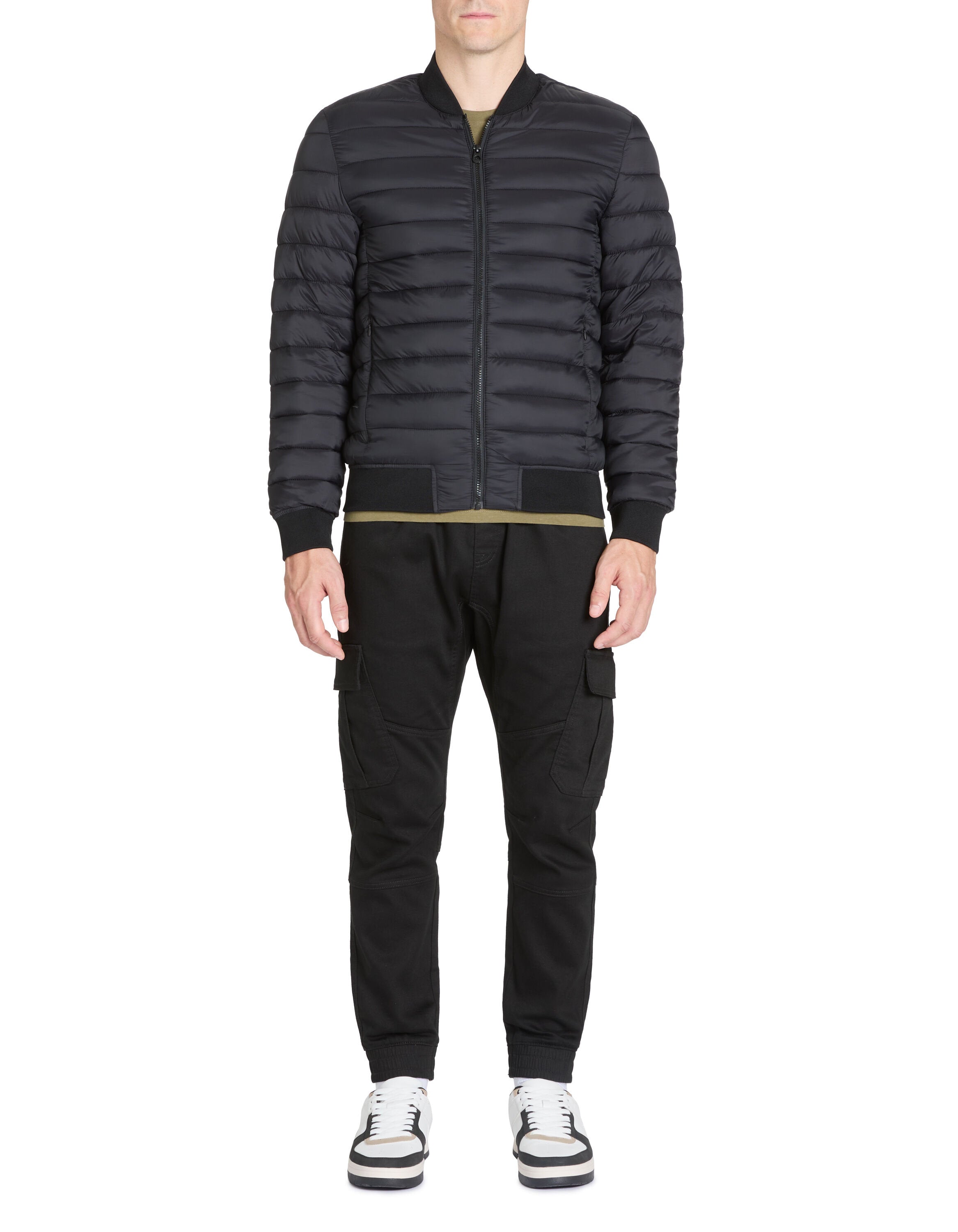 Celio_Black Light Bomber Neck Down Jacket_JULIGHTY_BLACK_02