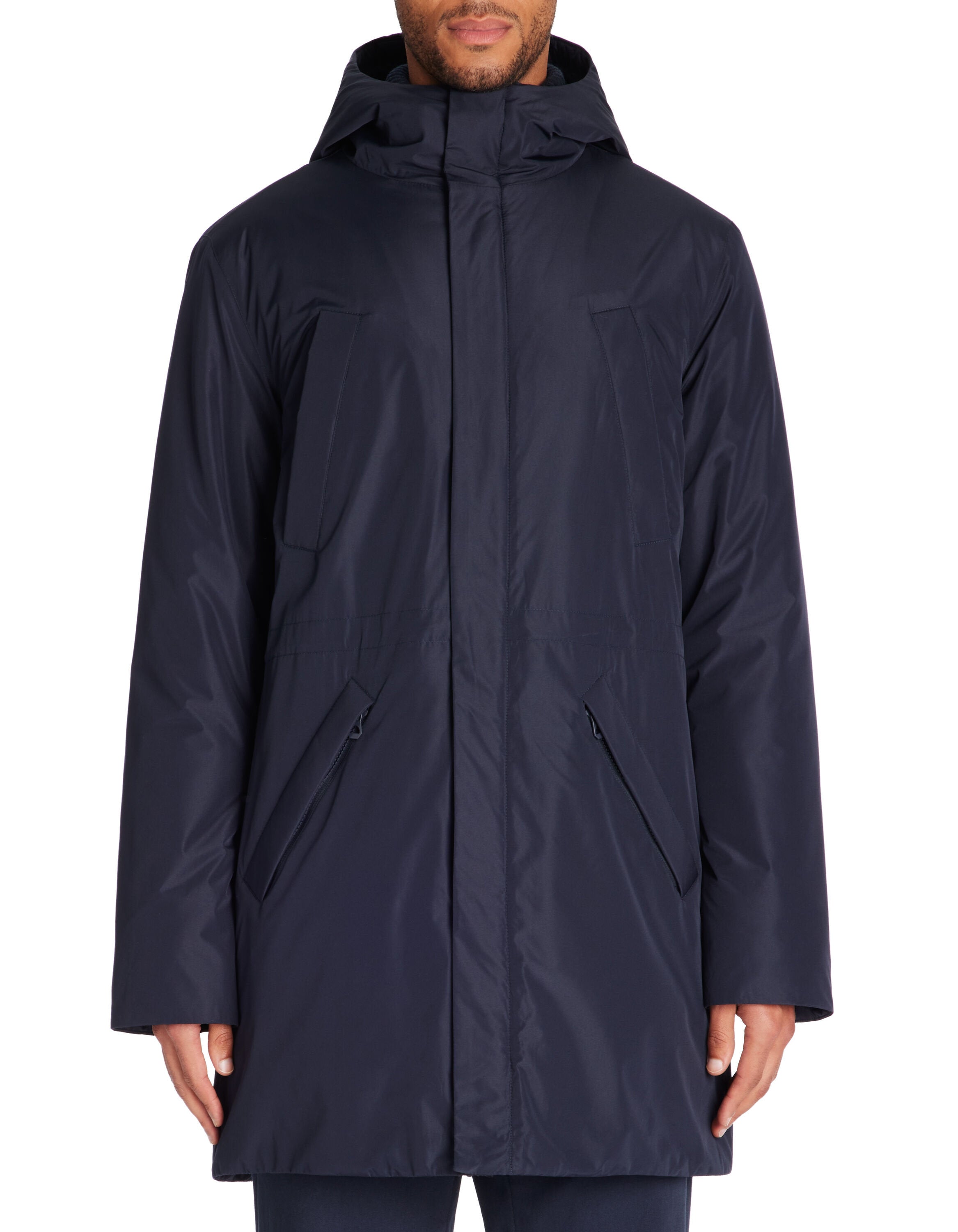 Celio_Navy Long Hooded Parka_JULONGUE_NAVY_01
