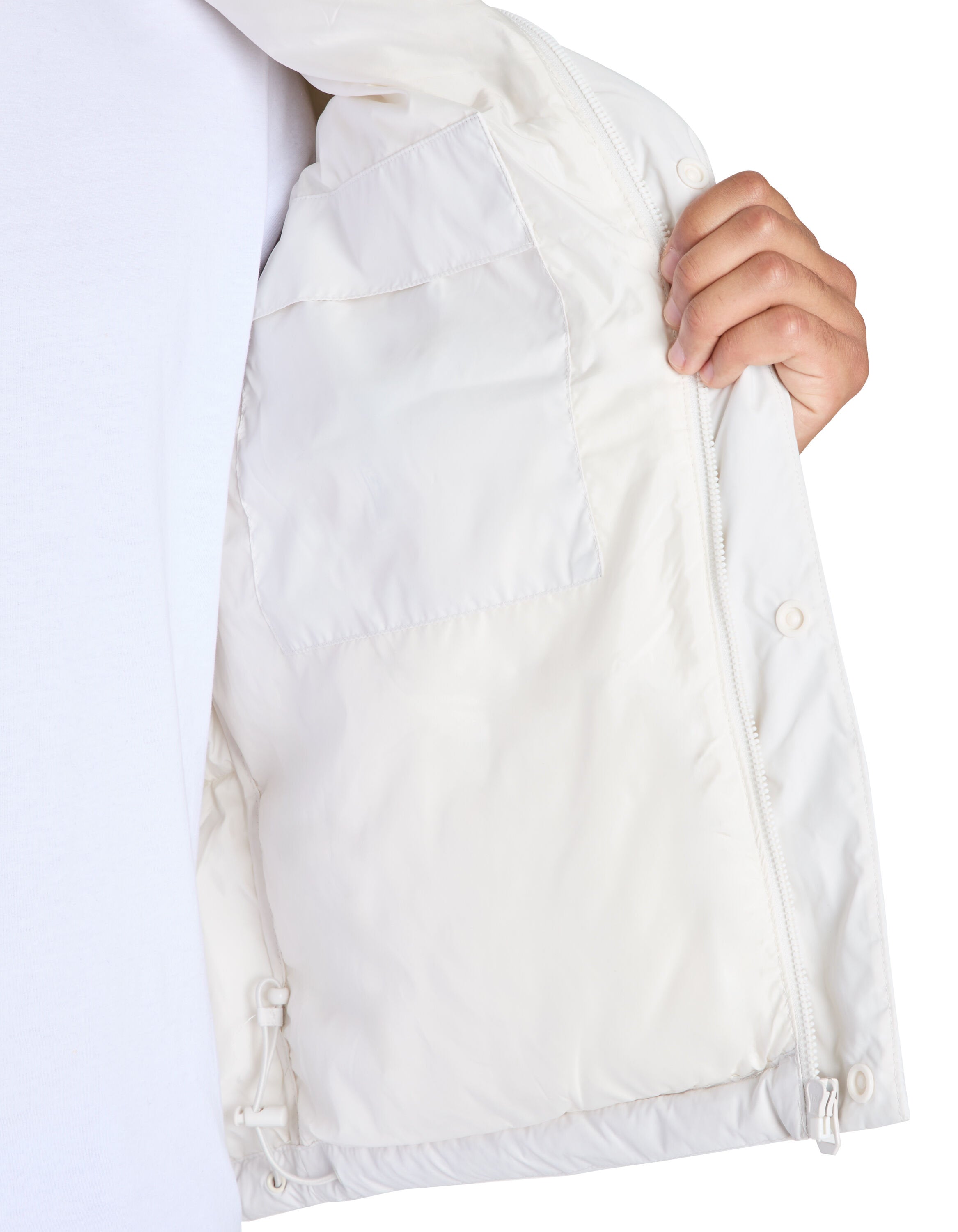 Celio_Ecru Warm Down Jacket with Stand-Up Collar_JUPARIGI_ECRU_04