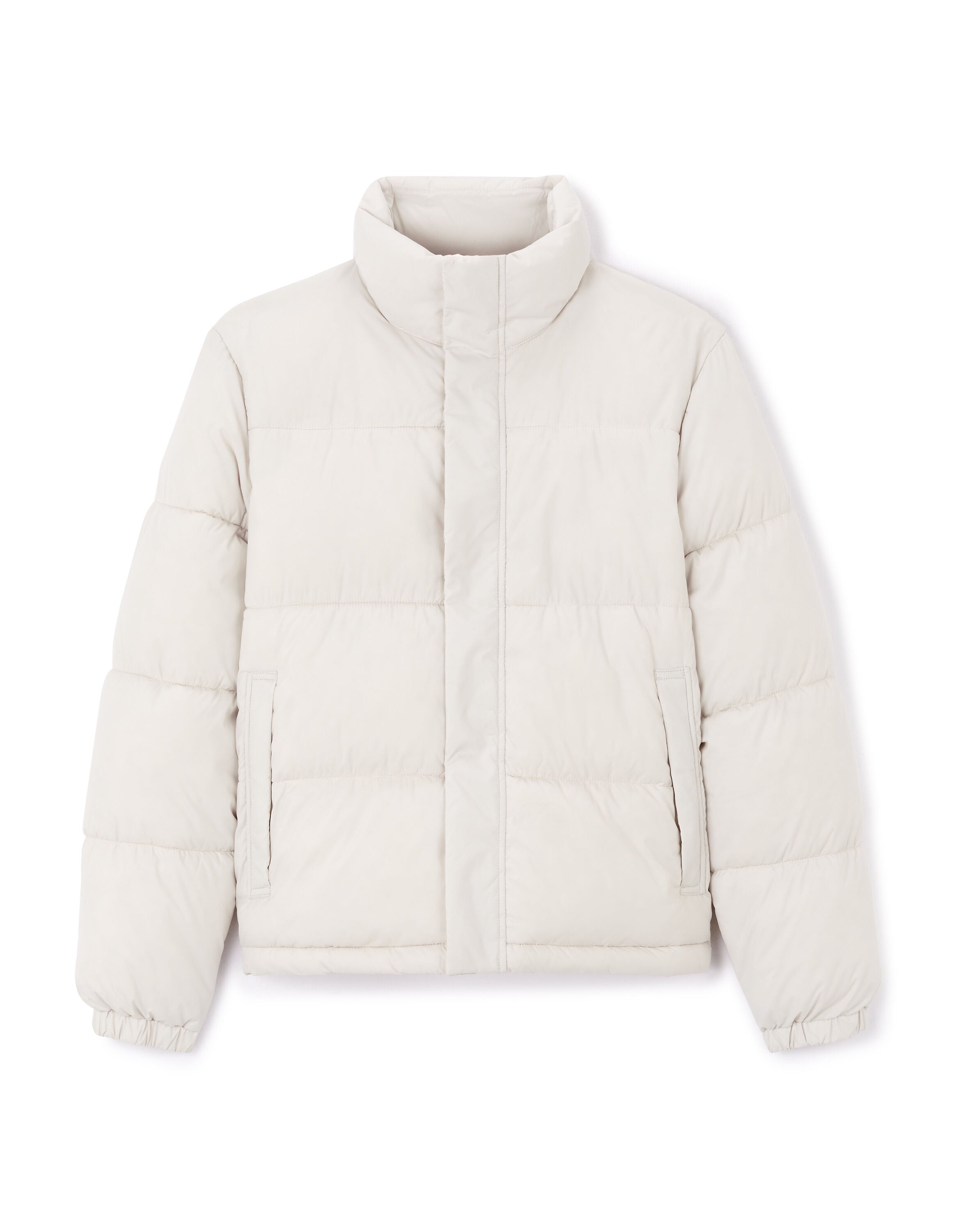Celio_Ecru Warm Down Jacket with Stand-Up Collar_JUPARIGI_ECRU_06