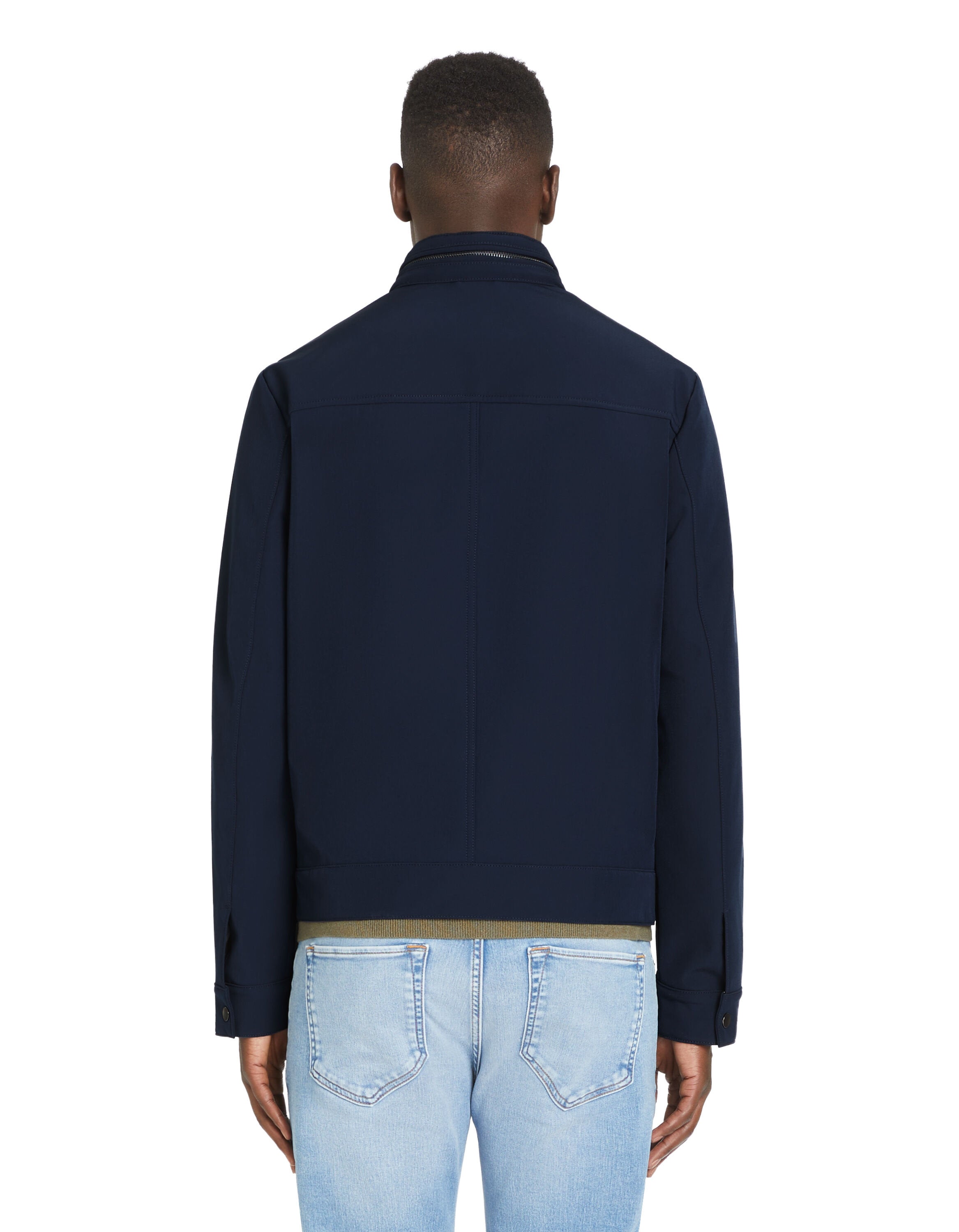 Celio_Navy Softshell Jacket with High Collar_JUPRADO1_NAVY_03