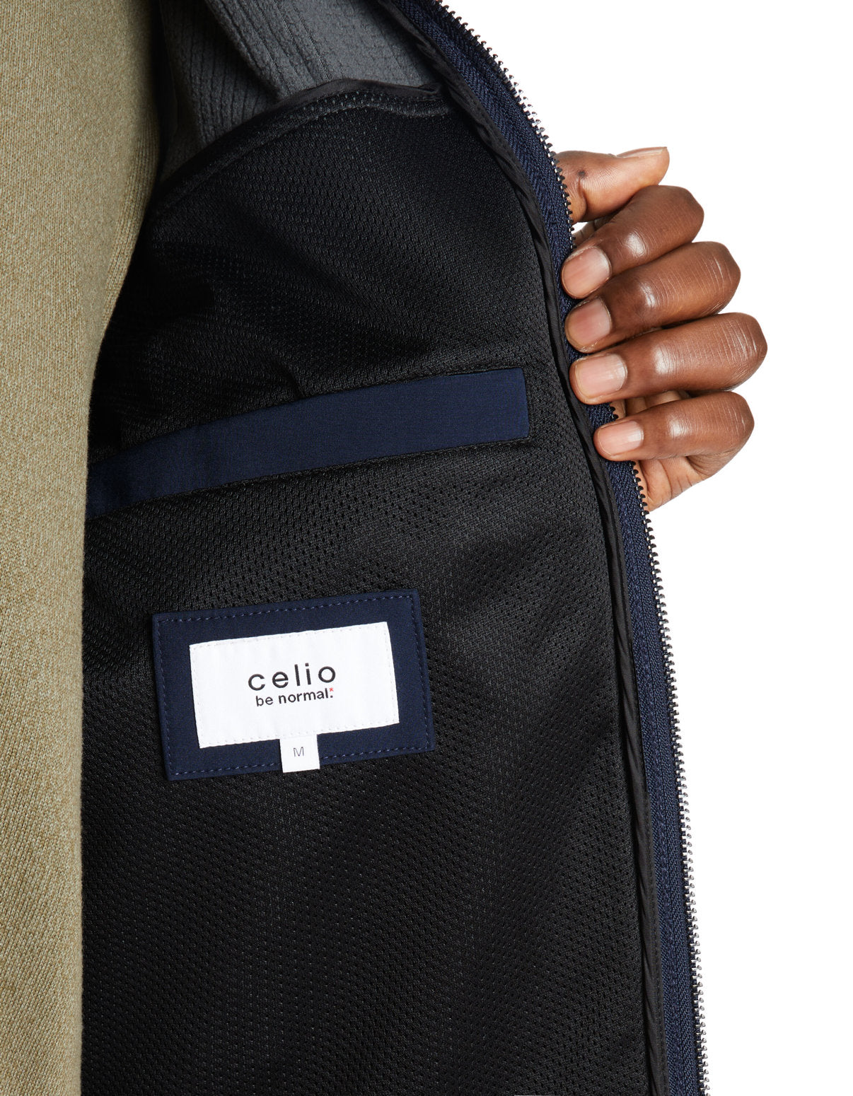 Celio_Navy Softshell Jacket with High Collar_JUPRADO1_NAVY_04