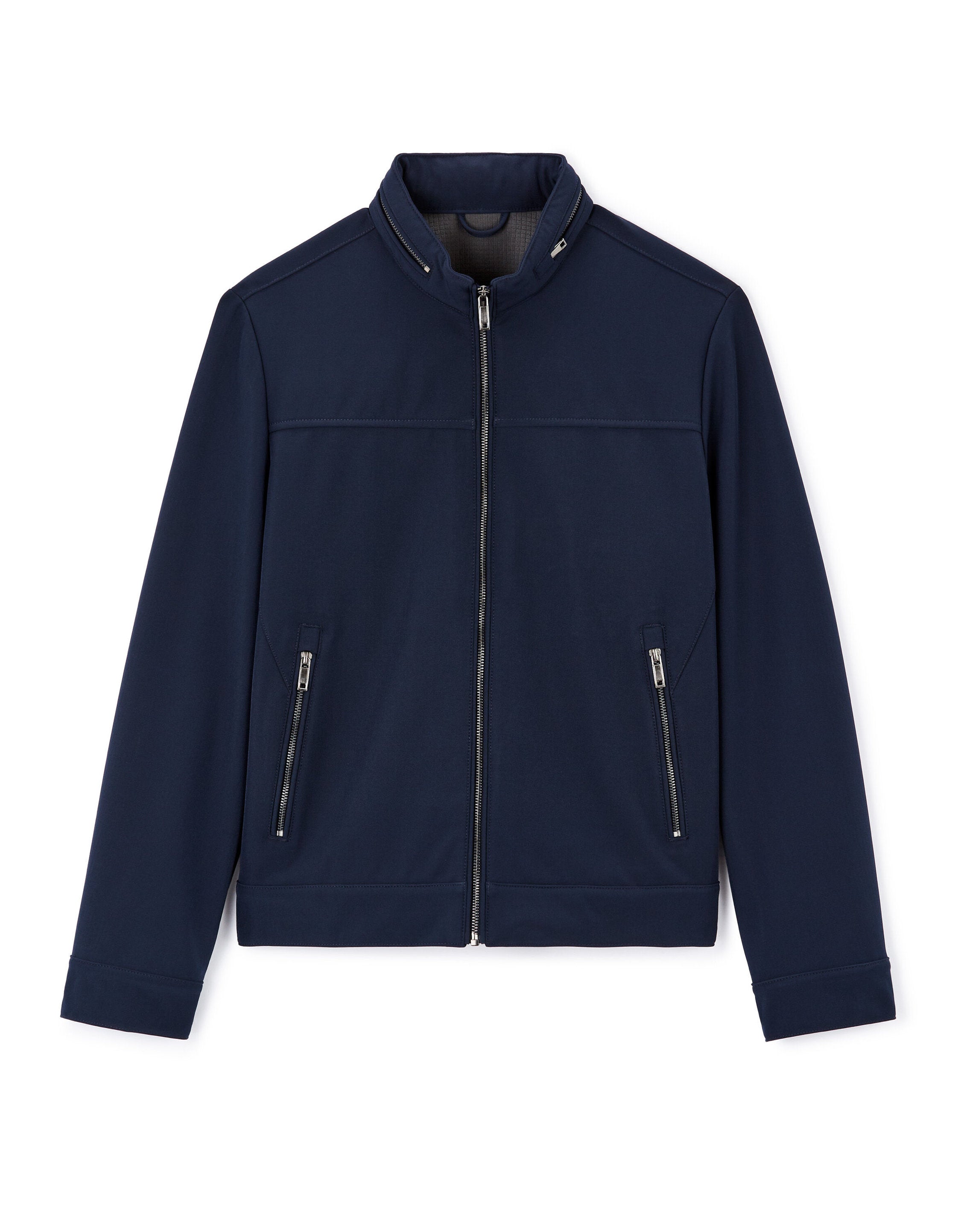 Celio_Navy Softshell Jacket with High Collar_JUPRADO1_NAVY_05