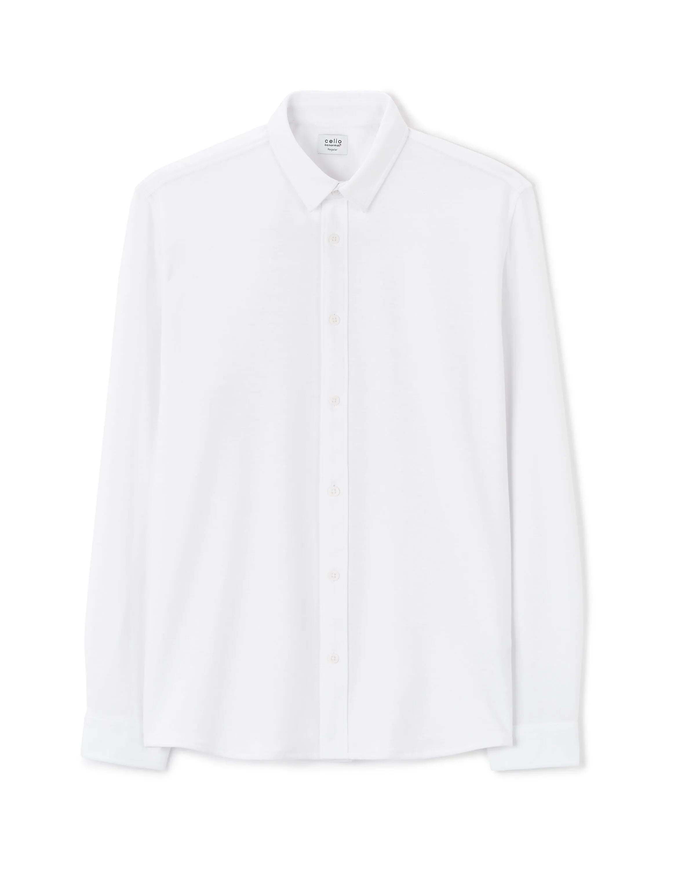 Celio_Optical White_Regular Jersey Shirt_LAHEM_OPTICAL WHITE_04