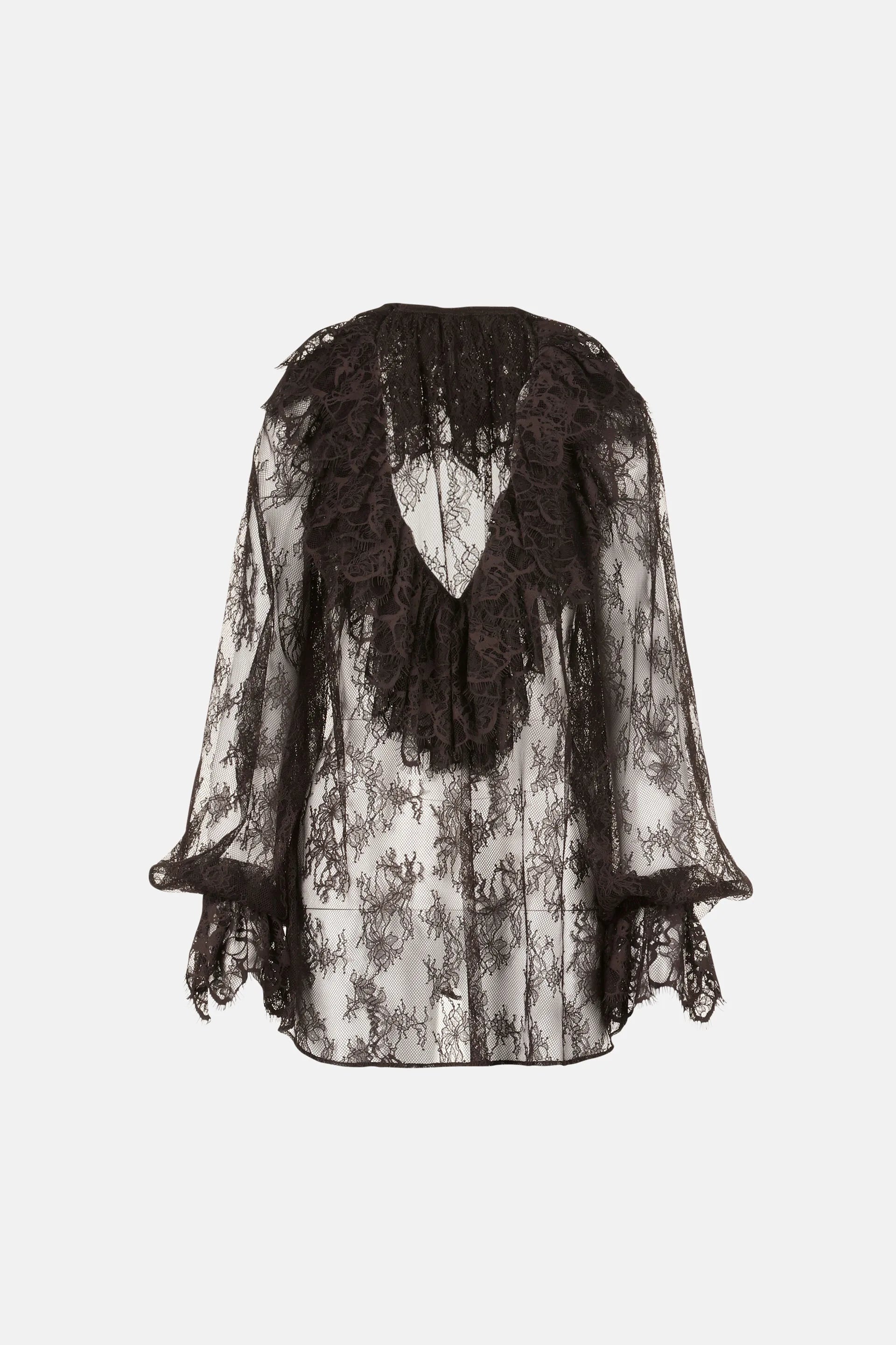 Luisa Spagnoli_Brown_Lancio - Lace Blouse Ð Fashion Show_LANCIO_0993_06