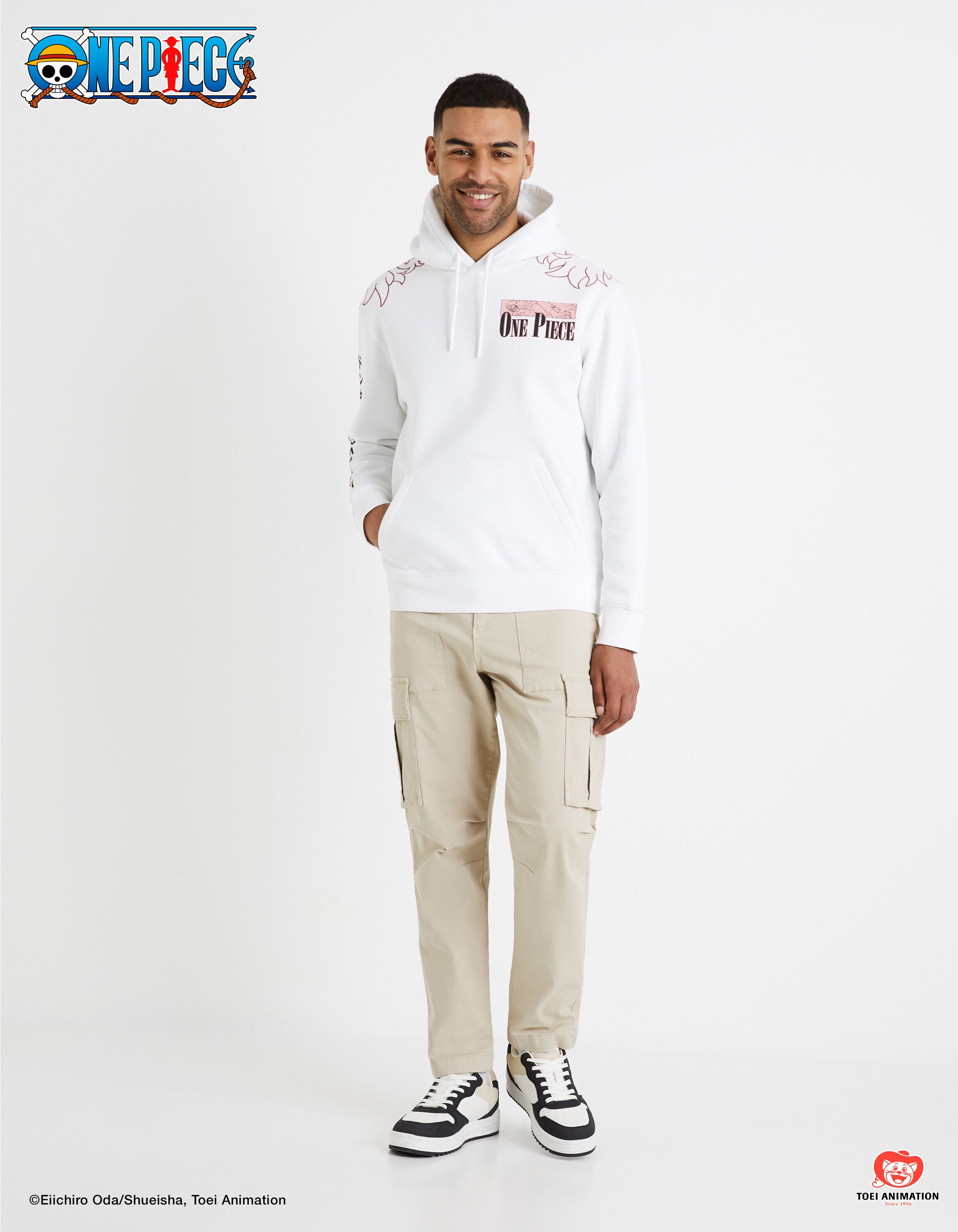 Celio_One Piece White Sweatshirt_LDEONESW_WHITE_01