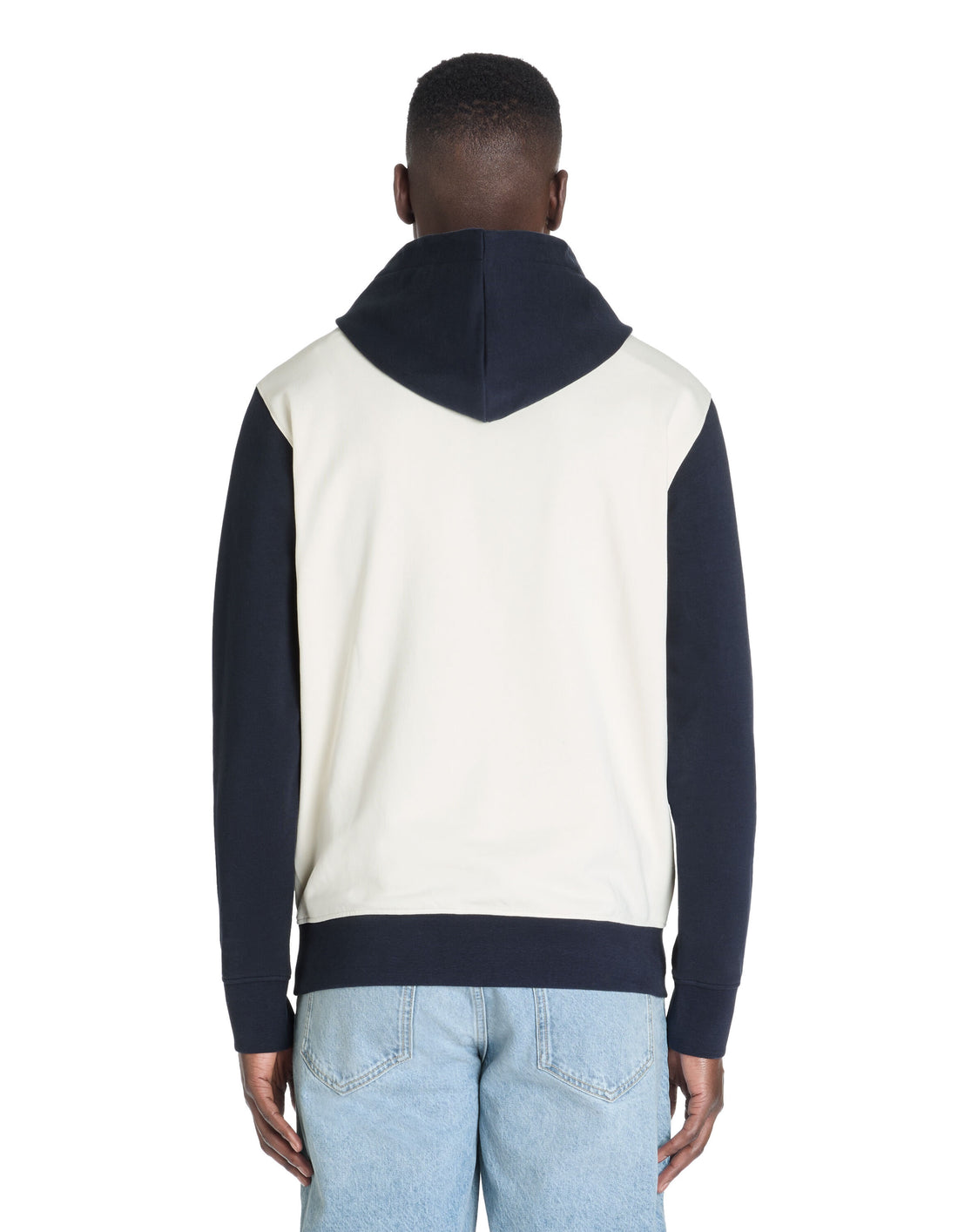 Celio_Navy Regular Hooded Sweatshirt 100% Cotton_LEBICLO_NAVY_03