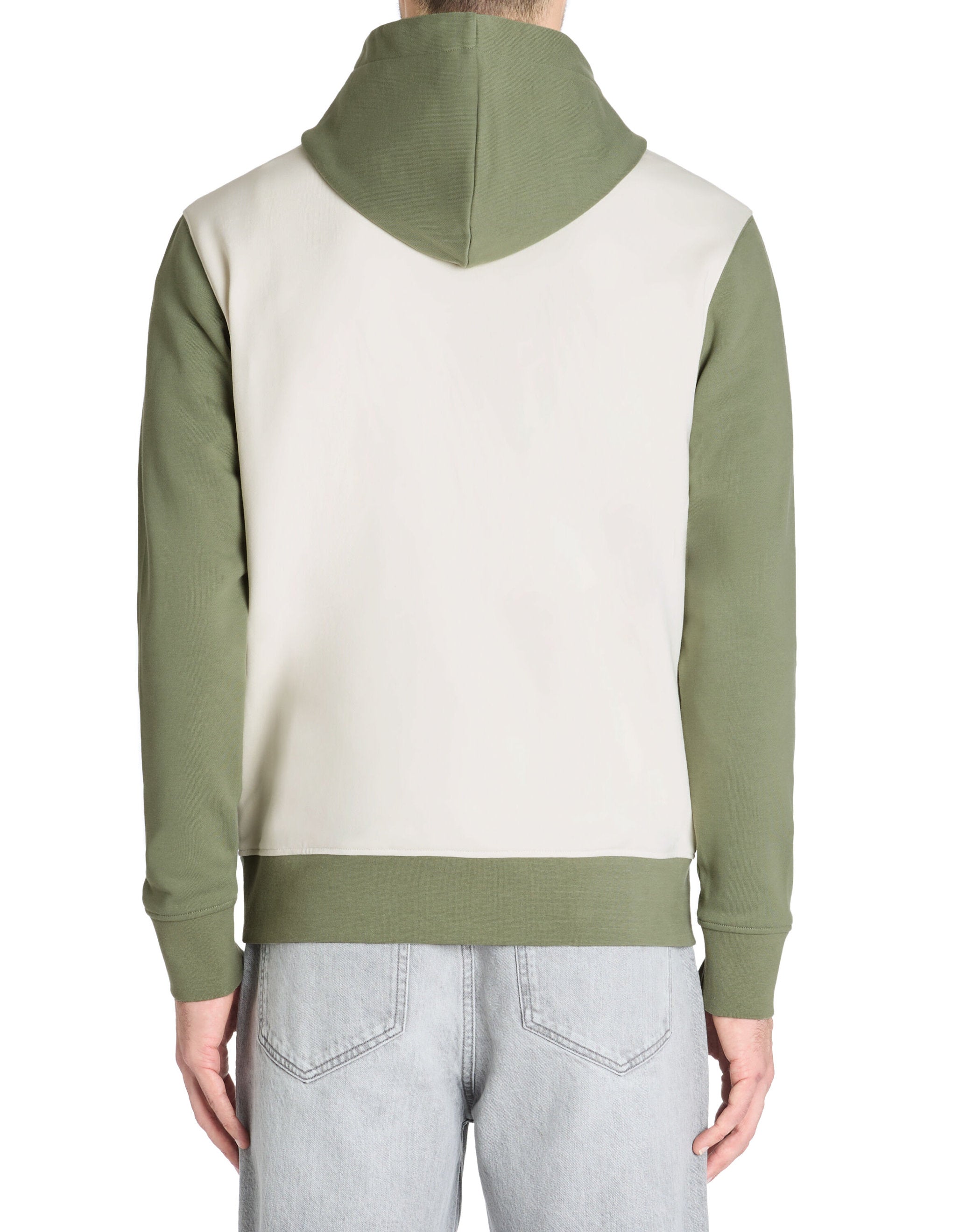 Celio_Green Regular Hooded Sweatshirt 100% Cotton_LEBICLO_SAUGE_03