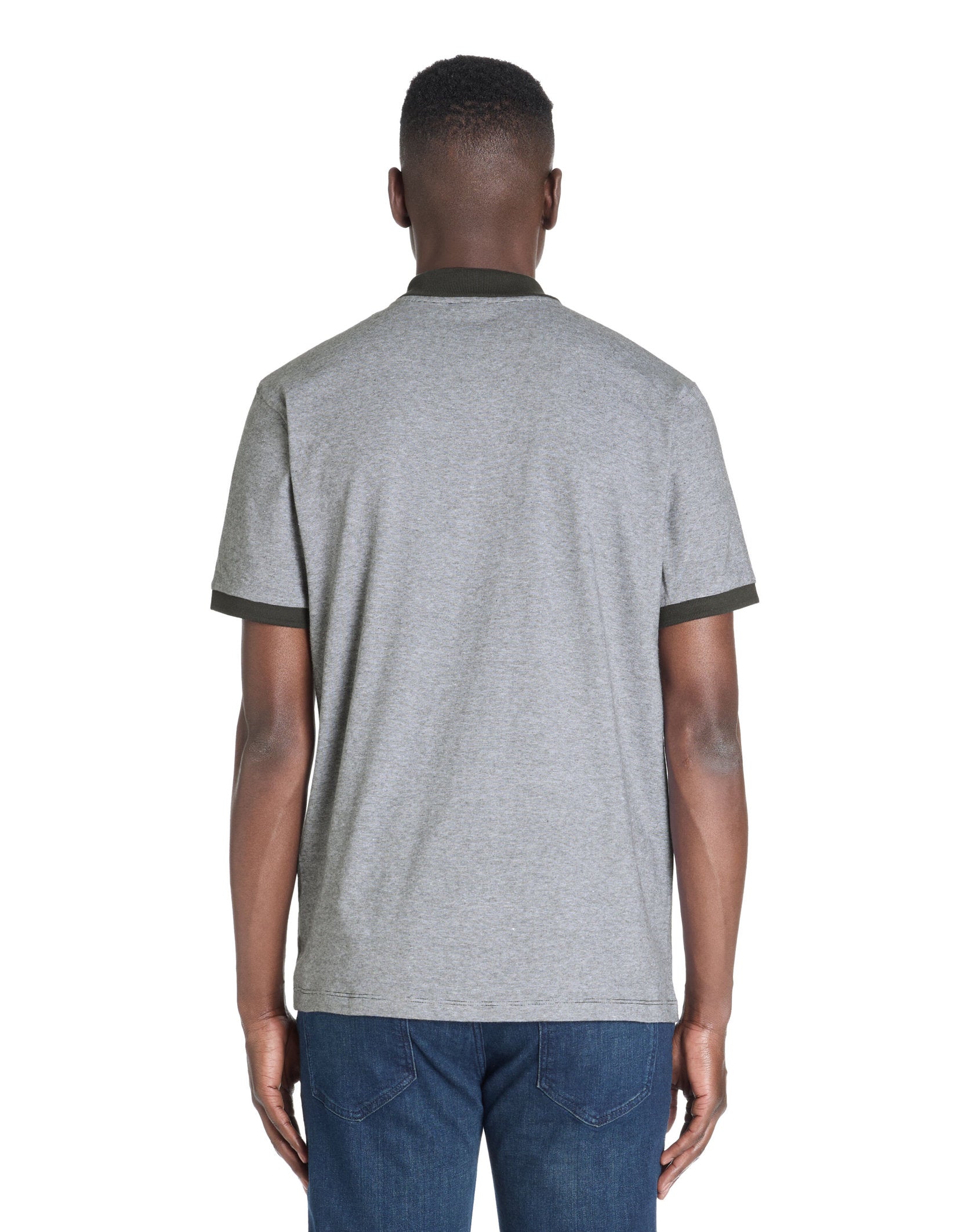 Celio_Anthracite Regular Polo 100% Cotton_LECHECK_ANTHRACITE_03