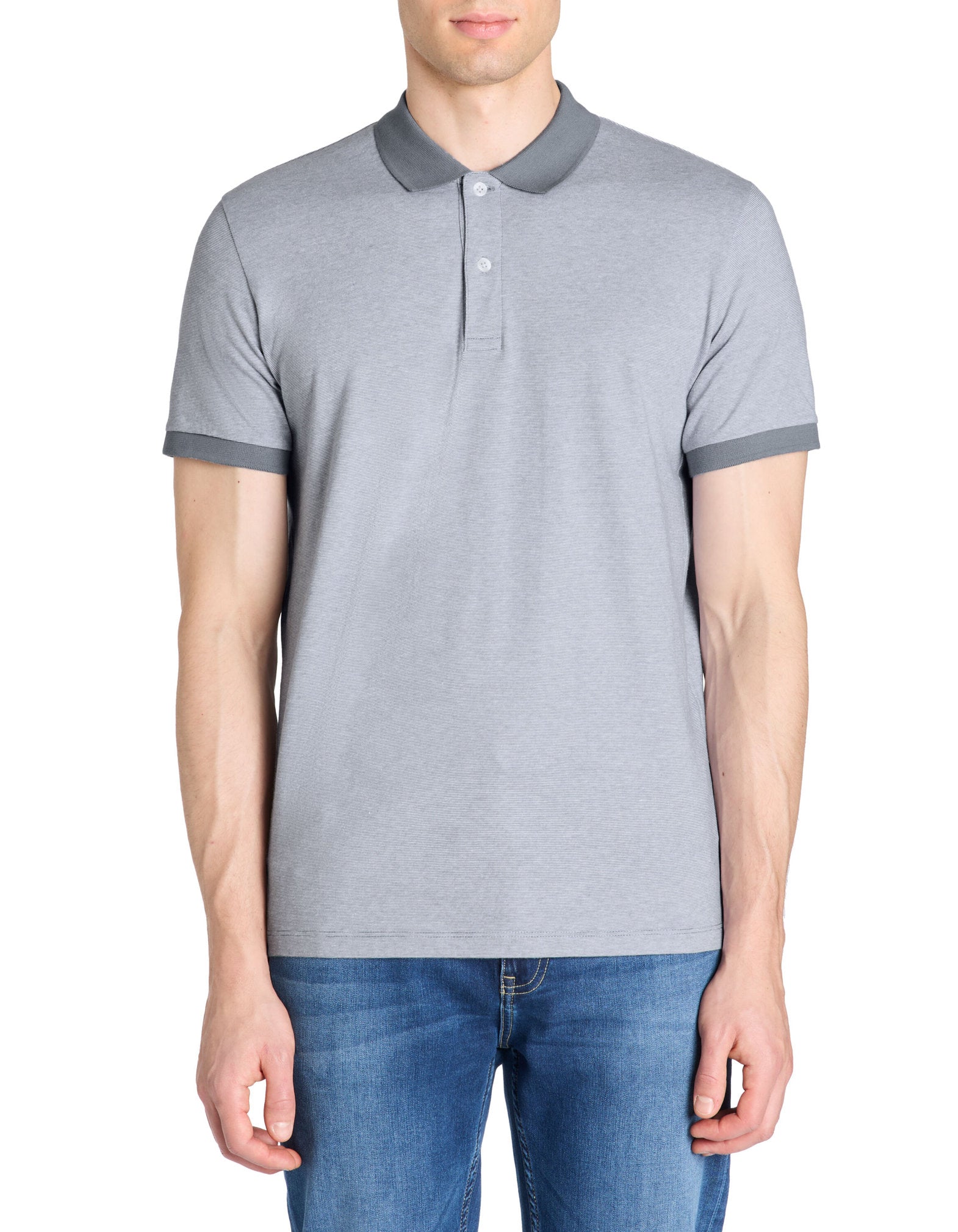 Celio_Blue Regular Polo 100% Cotton_LECHECK_BLUE STONE_02