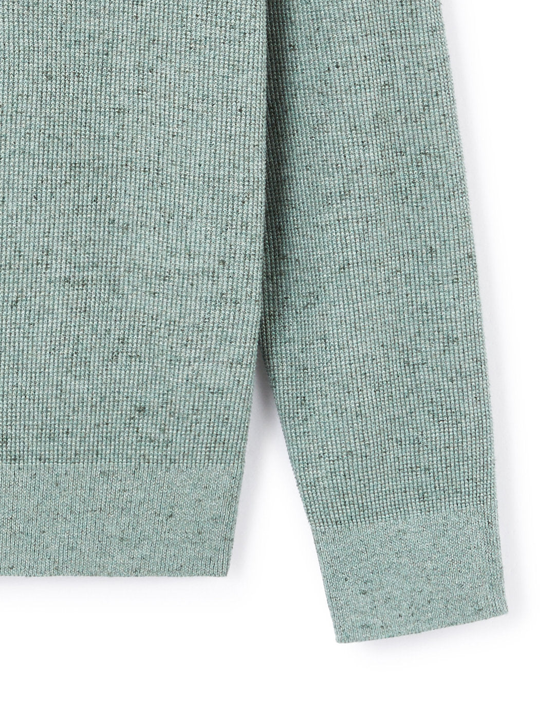 Celio_Round Neck Sweater 100% Cotton - Green_LEGRAIN_MINERAL GREEN_05