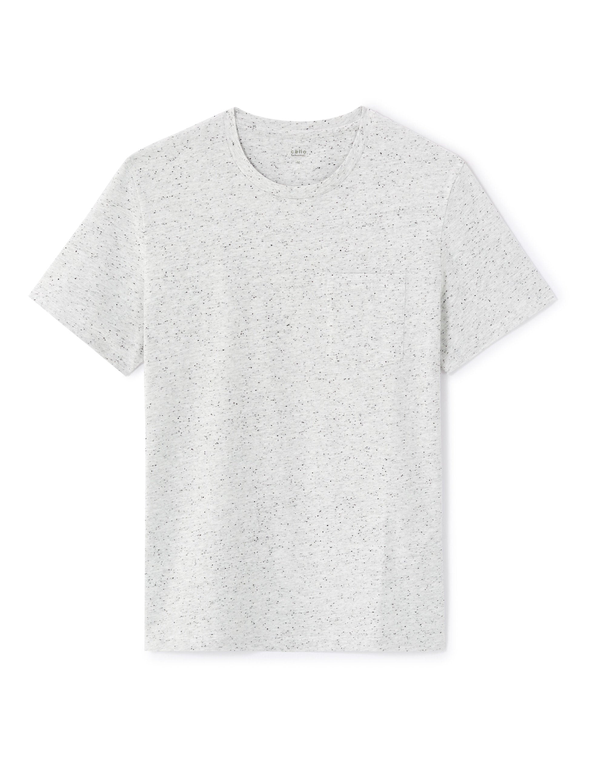 Celio_Grey Straight Round Neck T-Shirt_LEJEKTI_GREY_05