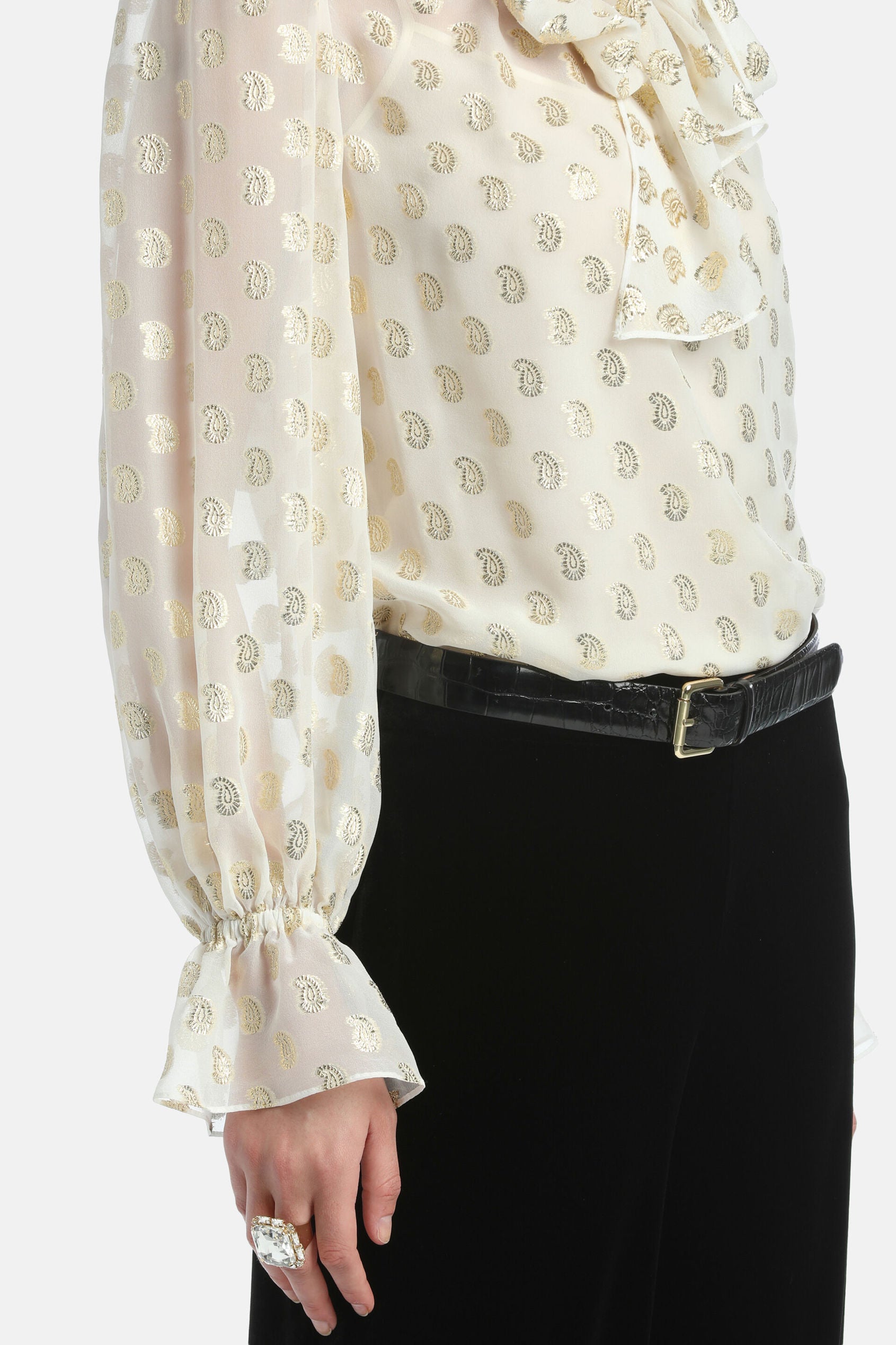 Luisa Spagnoli_Var Panna Oro_Lenticchia - Silk Blouse_LENTICCHIA_3916_04