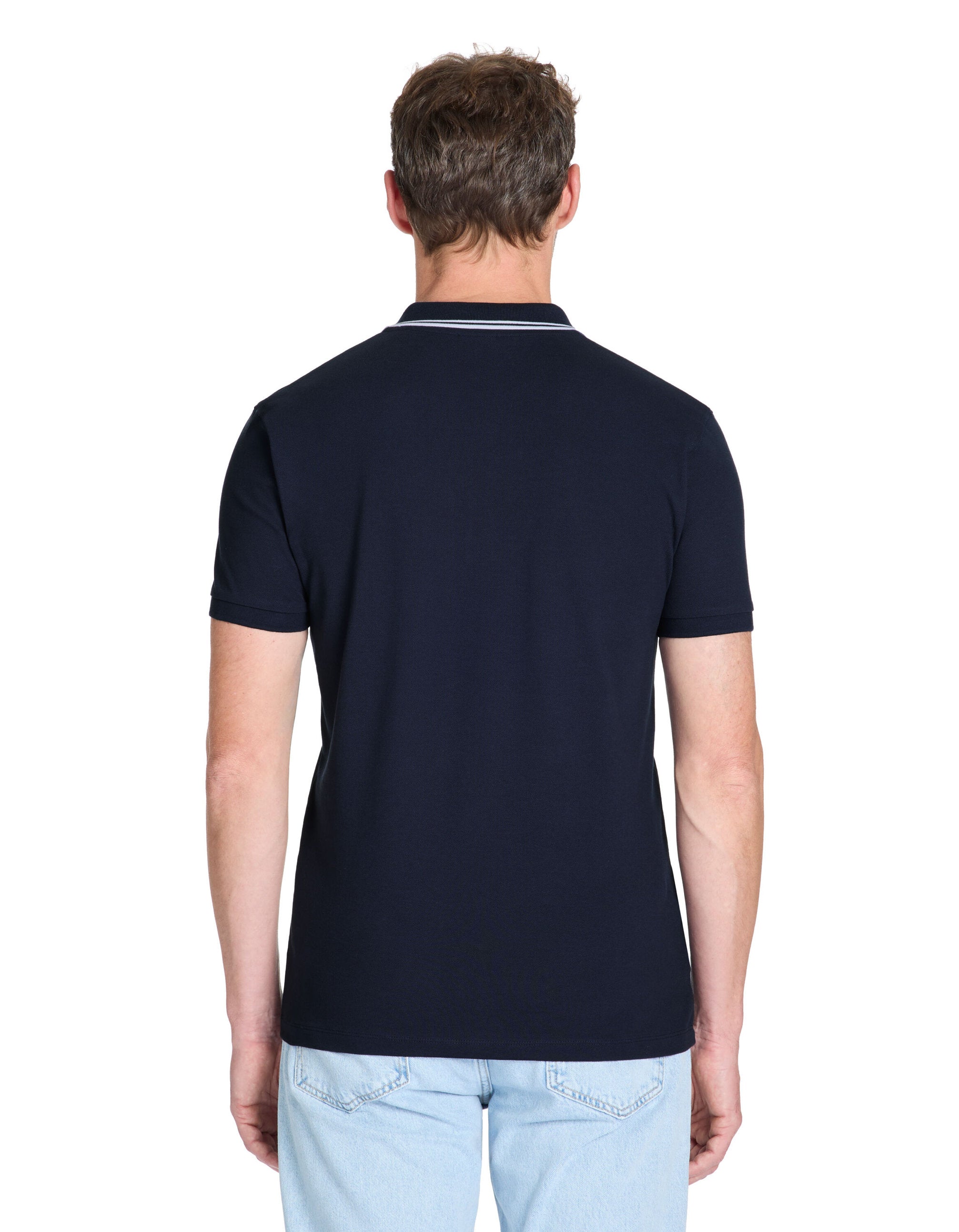 Celio_Marine Polo Slim Coton Stretch_LEPRIME_NAVY_03