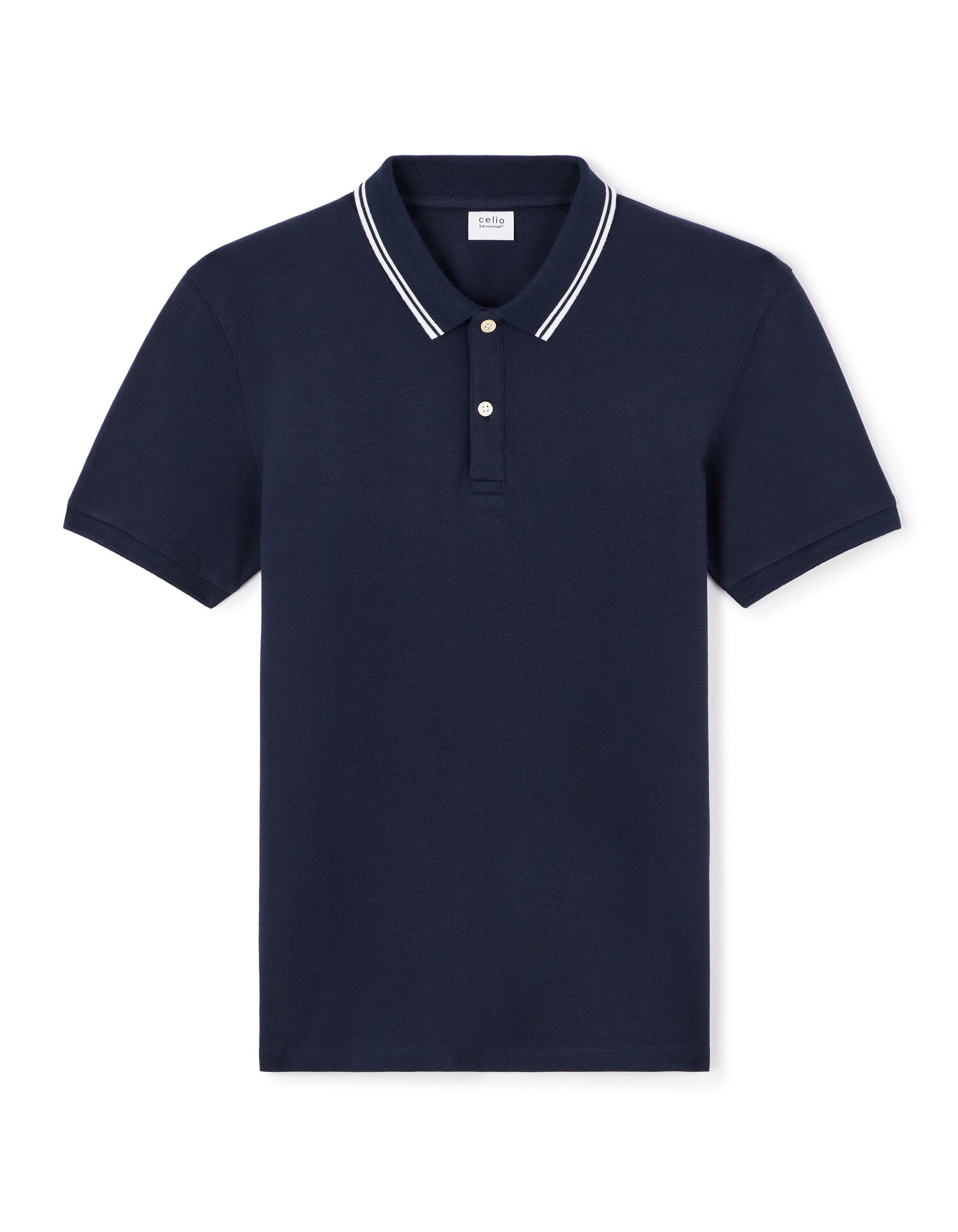 Celio_Marine Polo Slim Coton Stretch_LEPRIME_NAVY_04