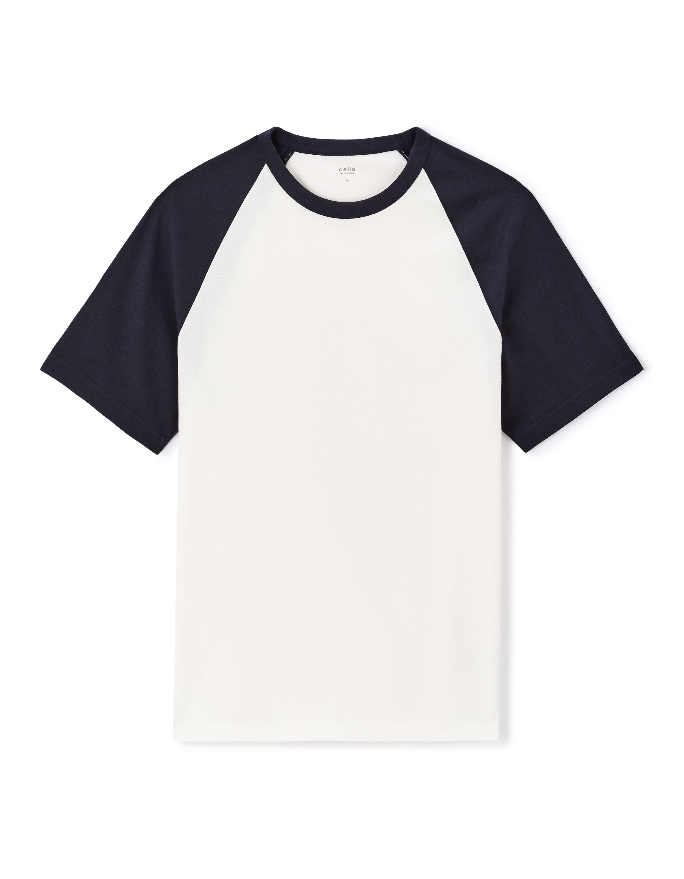 Celio_Navy 100% Cotton Round-Neck Boxy T-Shirt_LERAGA_NAVY_04