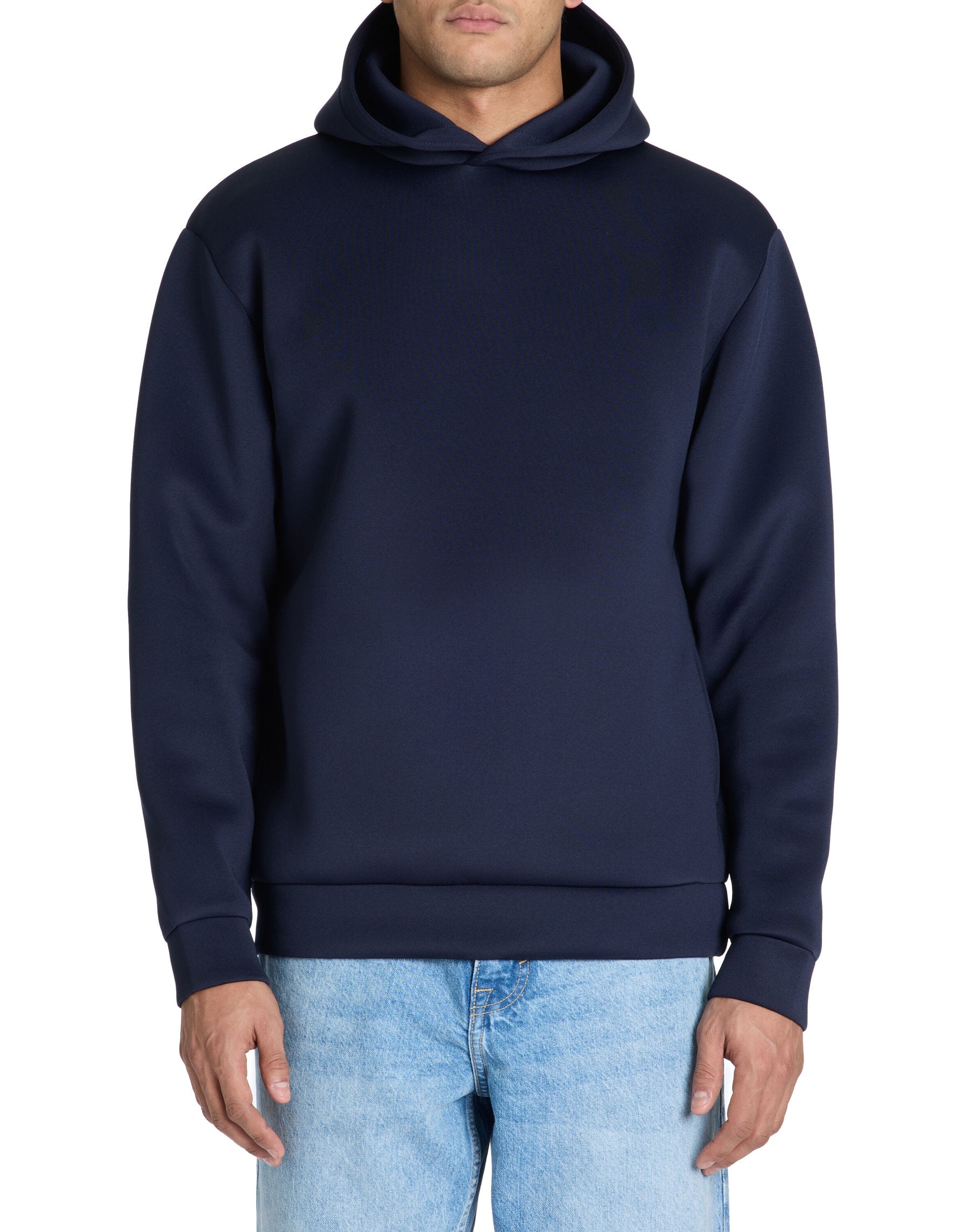 Celio_Oversized Neoprene Hooded Sweatshirt - Navy_LESCUBA_NAVY_01