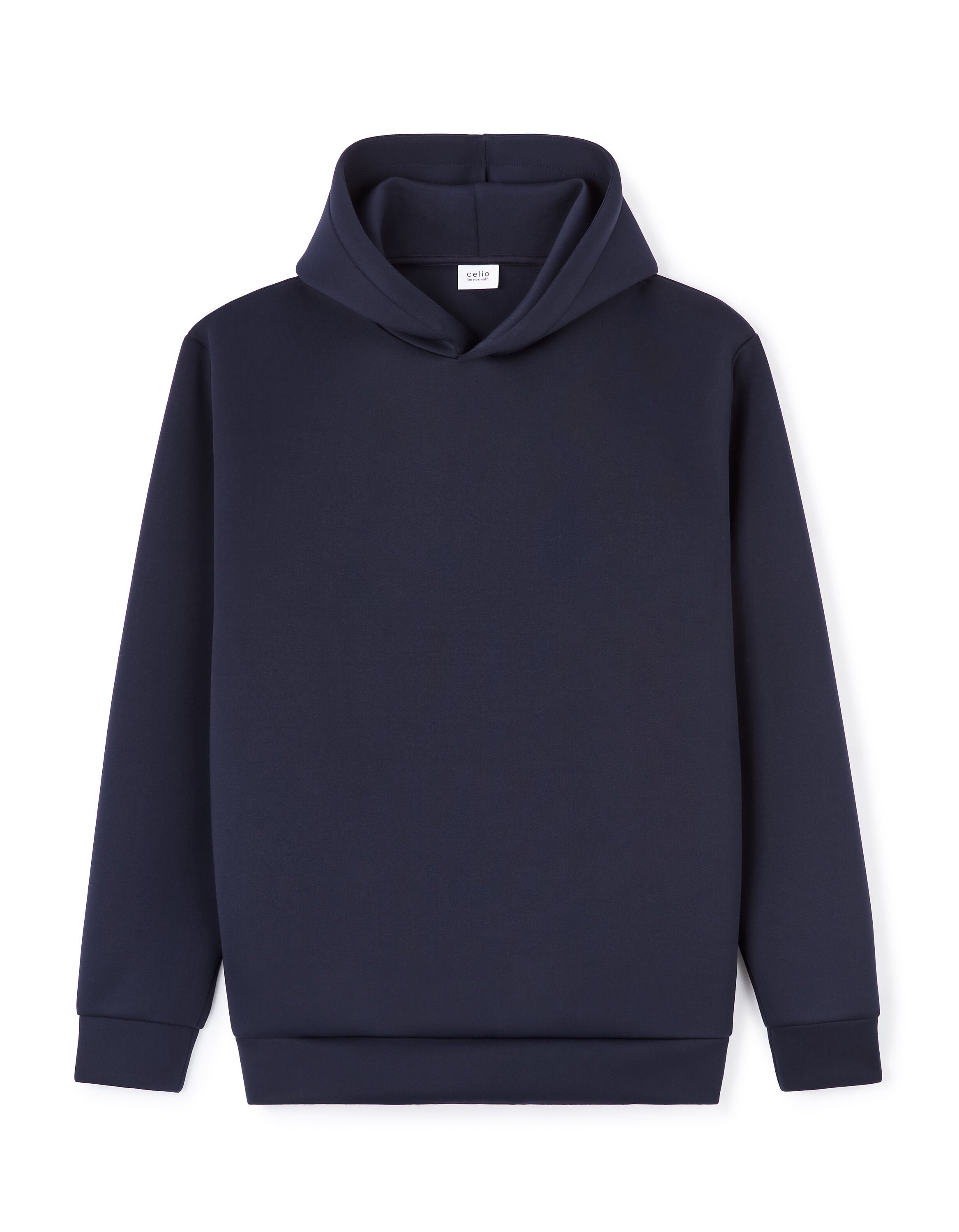 Celio_Oversized Neoprene Hooded Sweatshirt - Navy_LESCUBA_NAVY_03