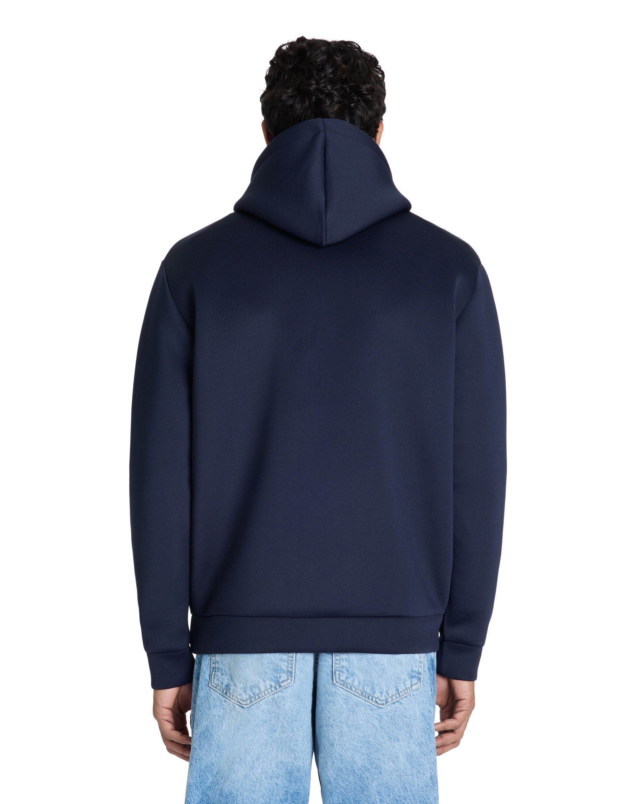 Celio_Oversized Neoprene Hooded Sweatshirt - Navy_LESCUBA_NAVY_04