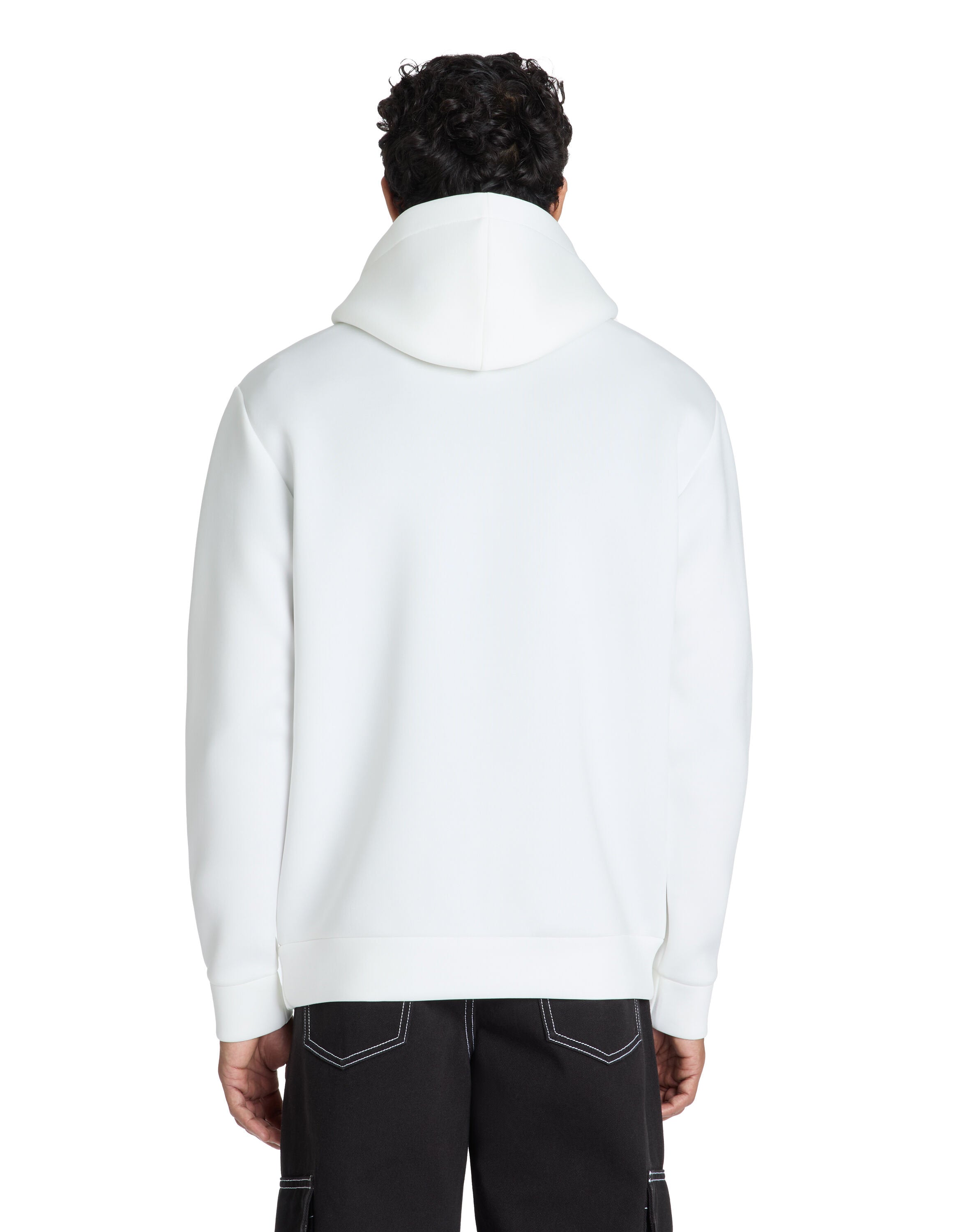 Celio_Oversized Stretch Hooded Sweatshirt - White_LESCUBA_OFF WHITE_04