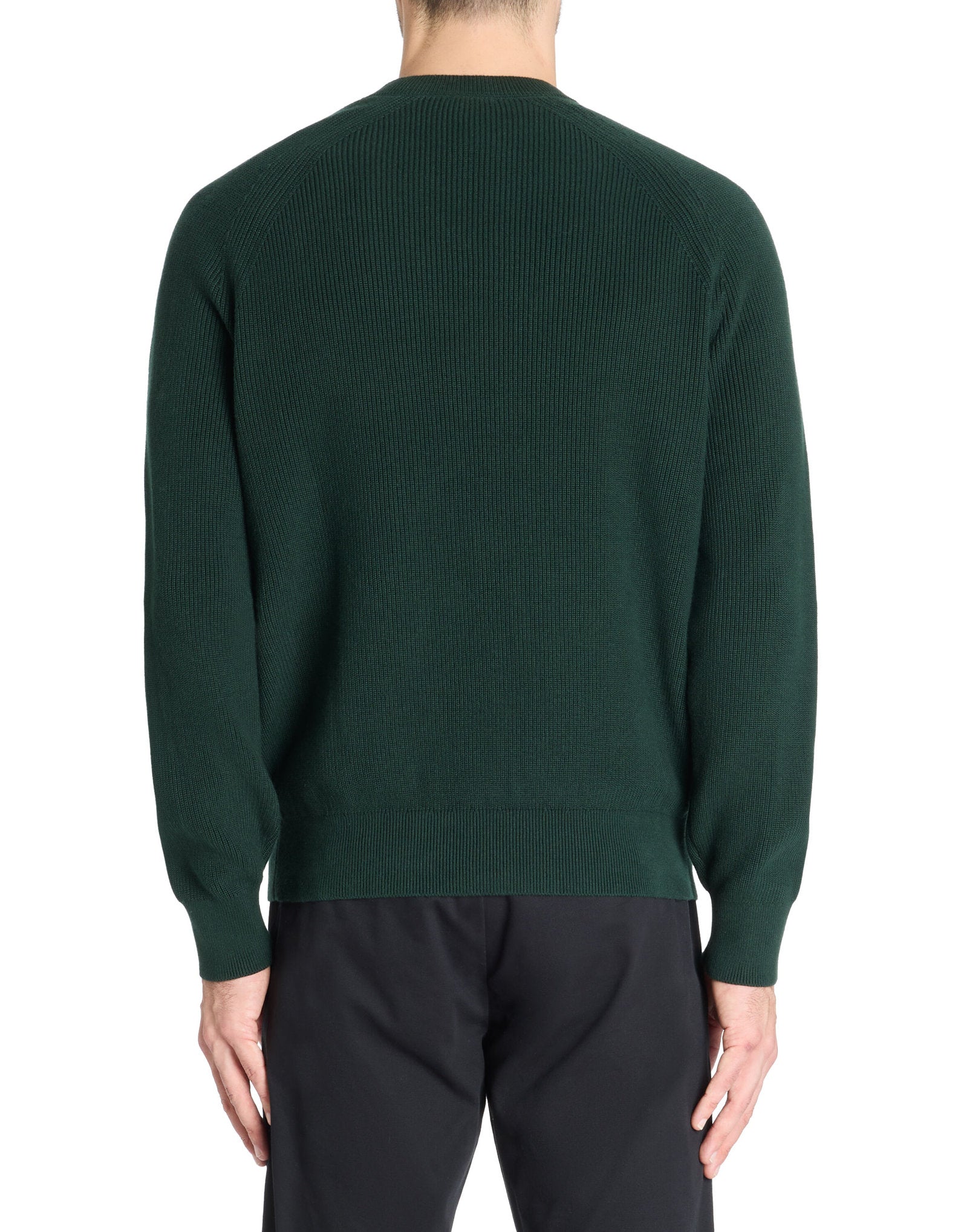 Celio_100% Cotton Round Neck Sweater - Green_LEXTER_DARK GREEN_04