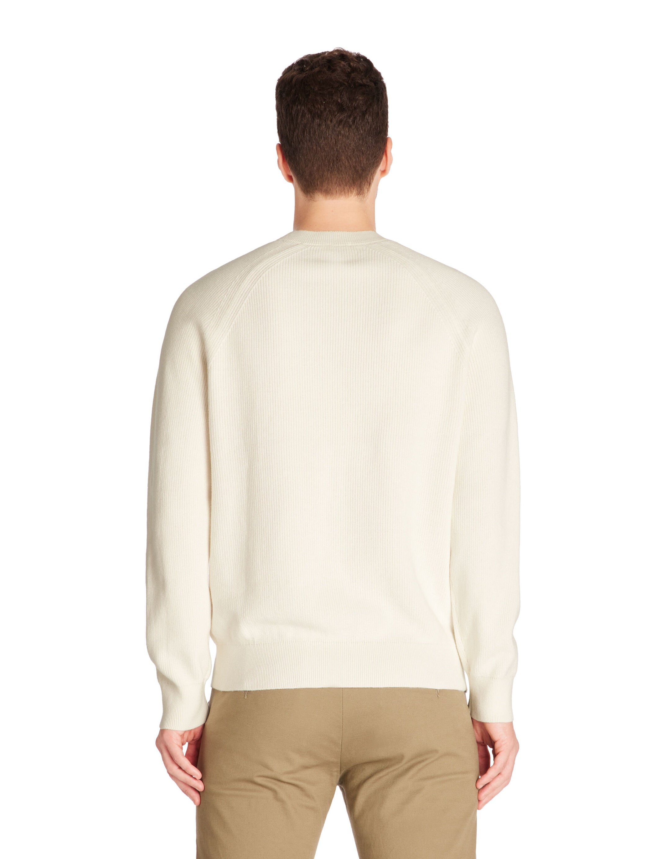 Celio_100% Cotton Round Neck Sweater - Beige_LEXTER_ECRU_04
