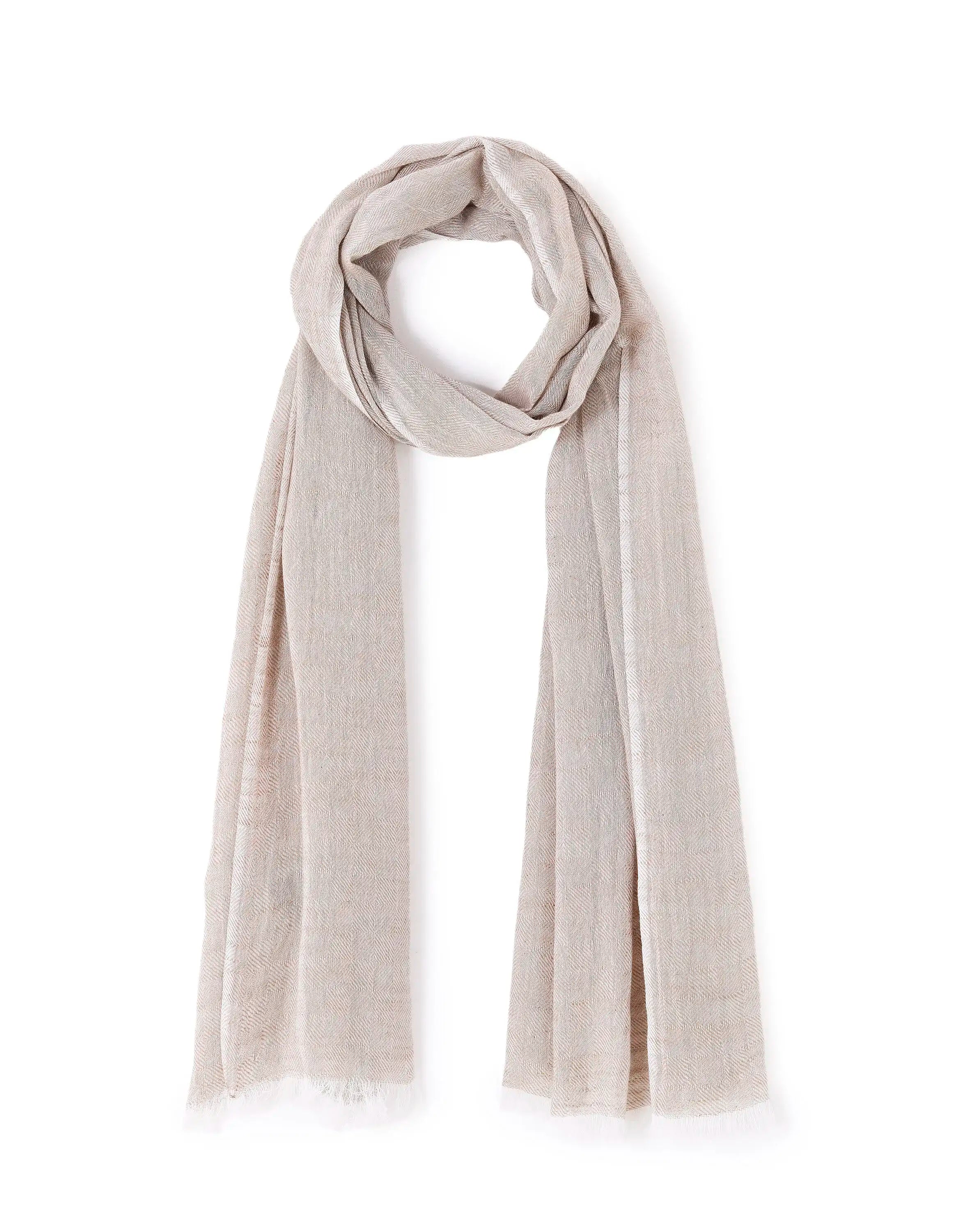 Celio_Beige_100% Cotton Scarf_LISCASOLID_BEIGE_01