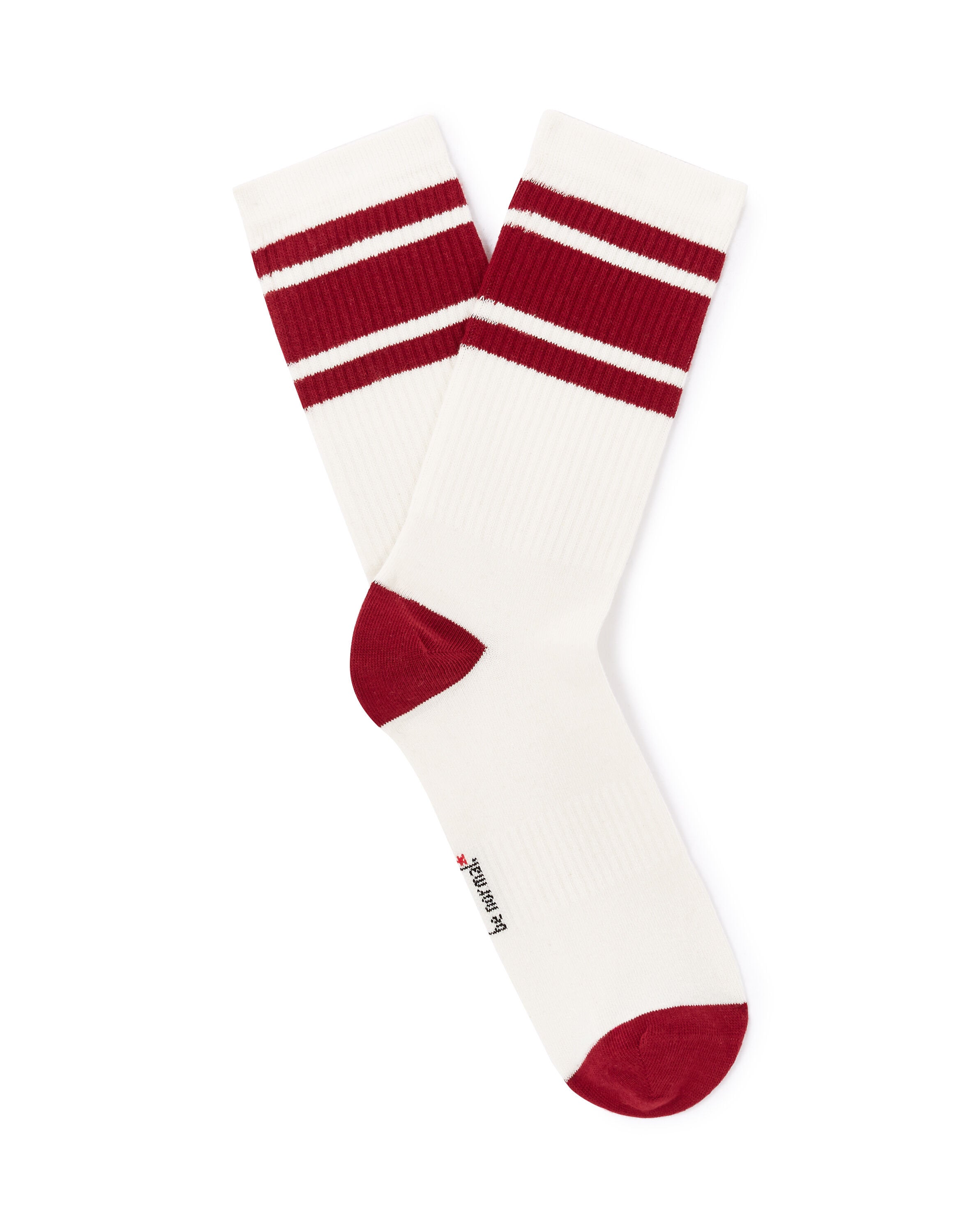 Celio_Red Sporty High Socks in Stretch Cotton_LISOPORT_RED_01