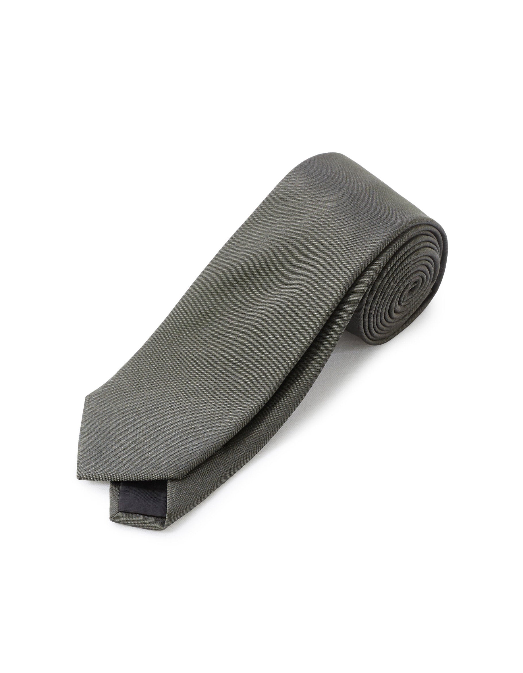 Celio_Khaki 100% Silk Satin Tie_LITIE_KHAKI_01