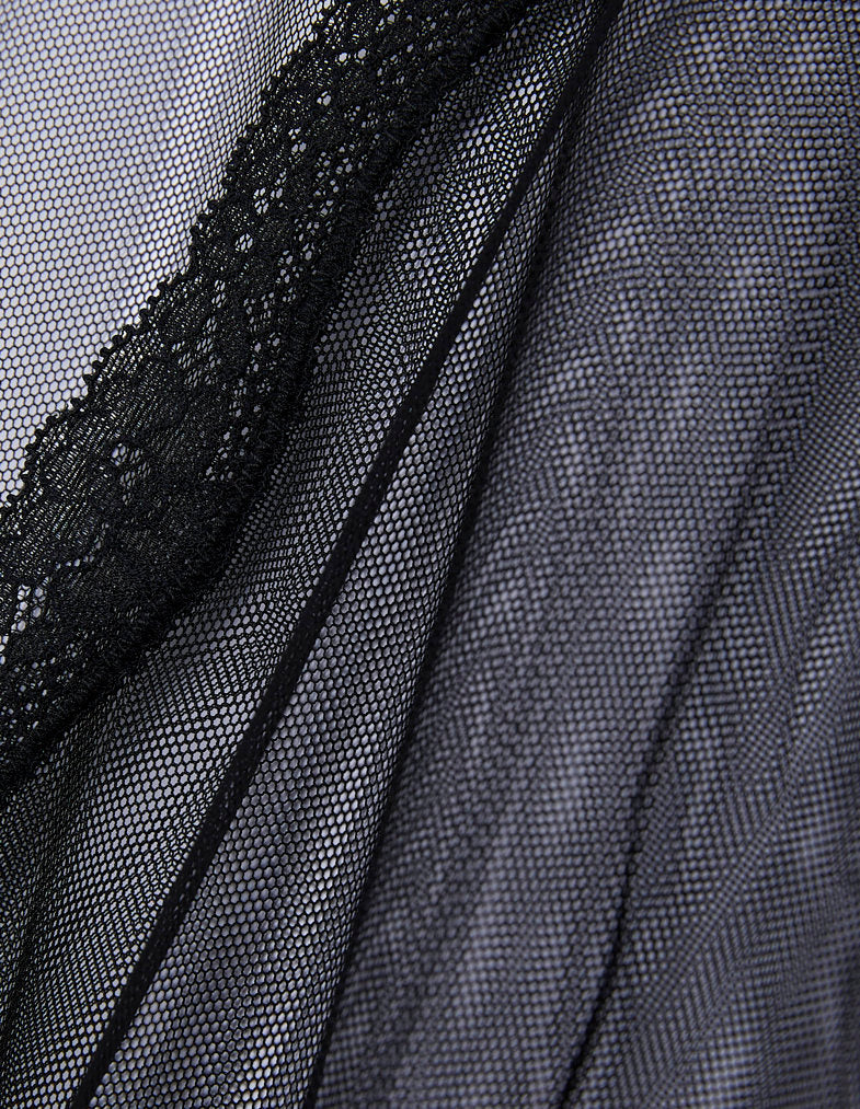 Yamamay_Amelie Short Kimono in Transparent Net with Lace Flounce_LKID181001_072_07