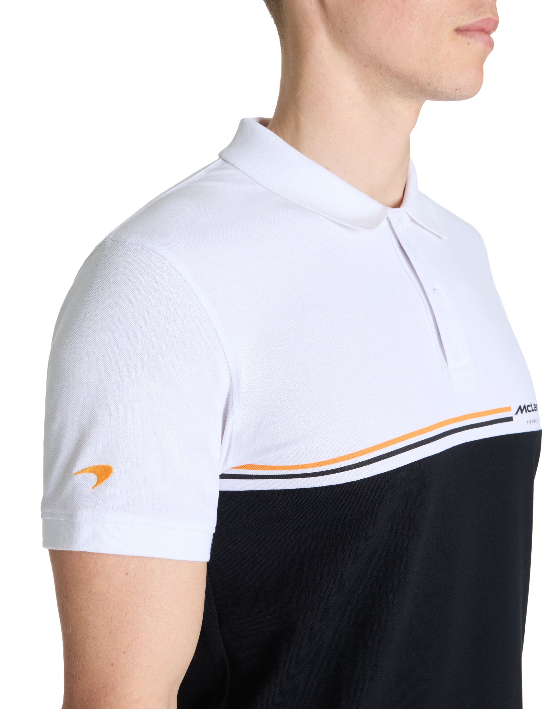 Celio_Mclaren Formula 1 Team White Polo Shirt_LLELARENP3_OPTICAL WHITE_04