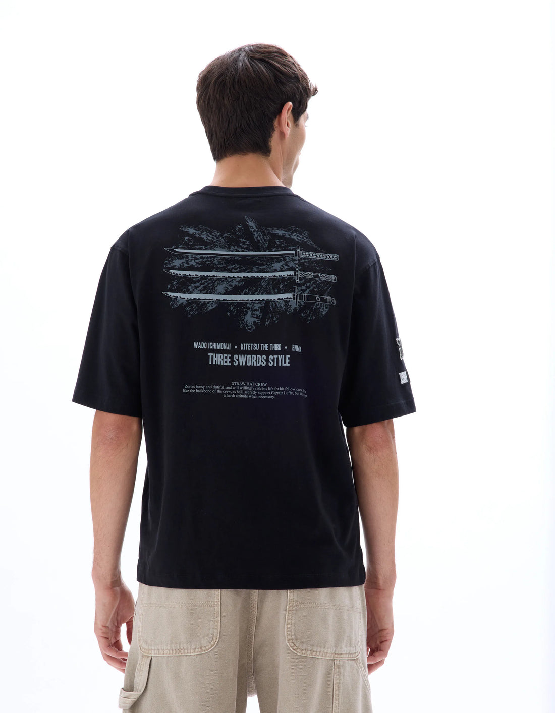 Celio_Black_One Piece Oversized T-Shirt_LLEONE_BLACK_01