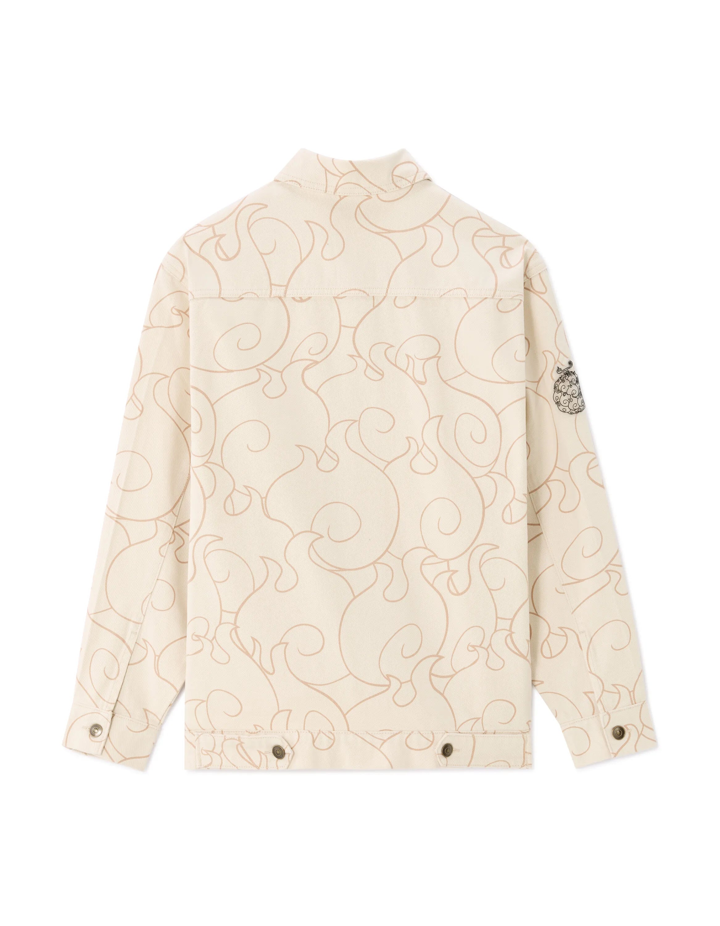 Celio_Light Beige_One Piece Oversized Denim Jacket_LLUONE_LIGHT BEIGE_05
