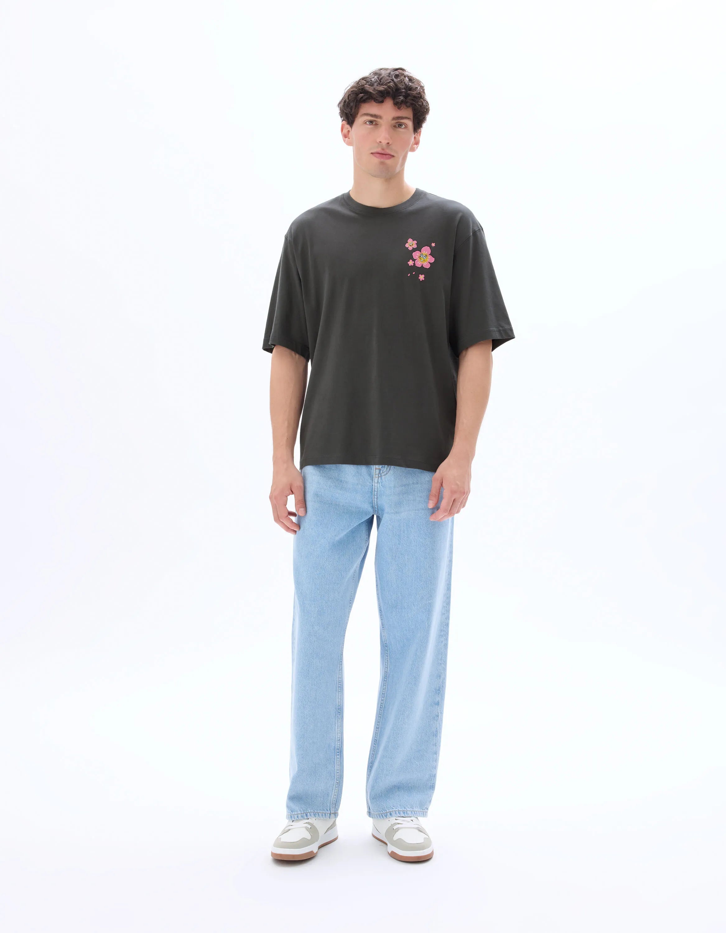 Celio_Dark Grey_Spongebob Squarepants T-Shirt_LMEBOB_DARK GREY_02